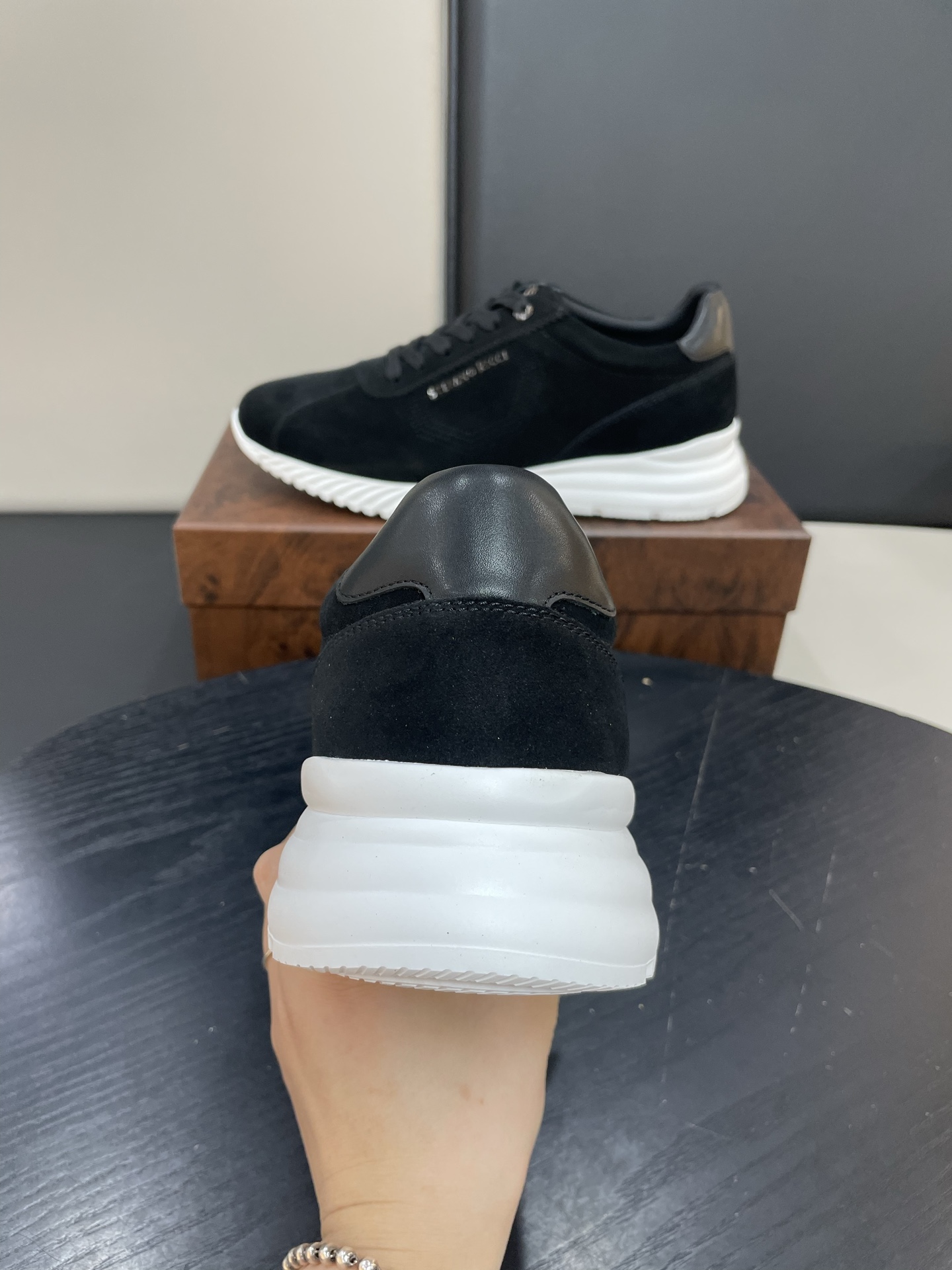 Stefano Ricci Men's Black Suede Leather Sneakers - Stylish Comfort Shoes 7 i1755505027911 2290 0 5