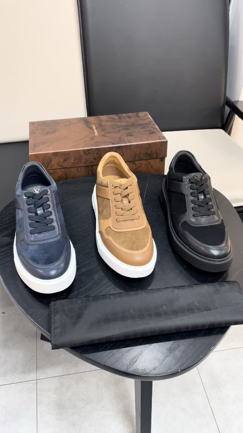 Stefano Ricci Men's Leather and Suede Casual Shoes