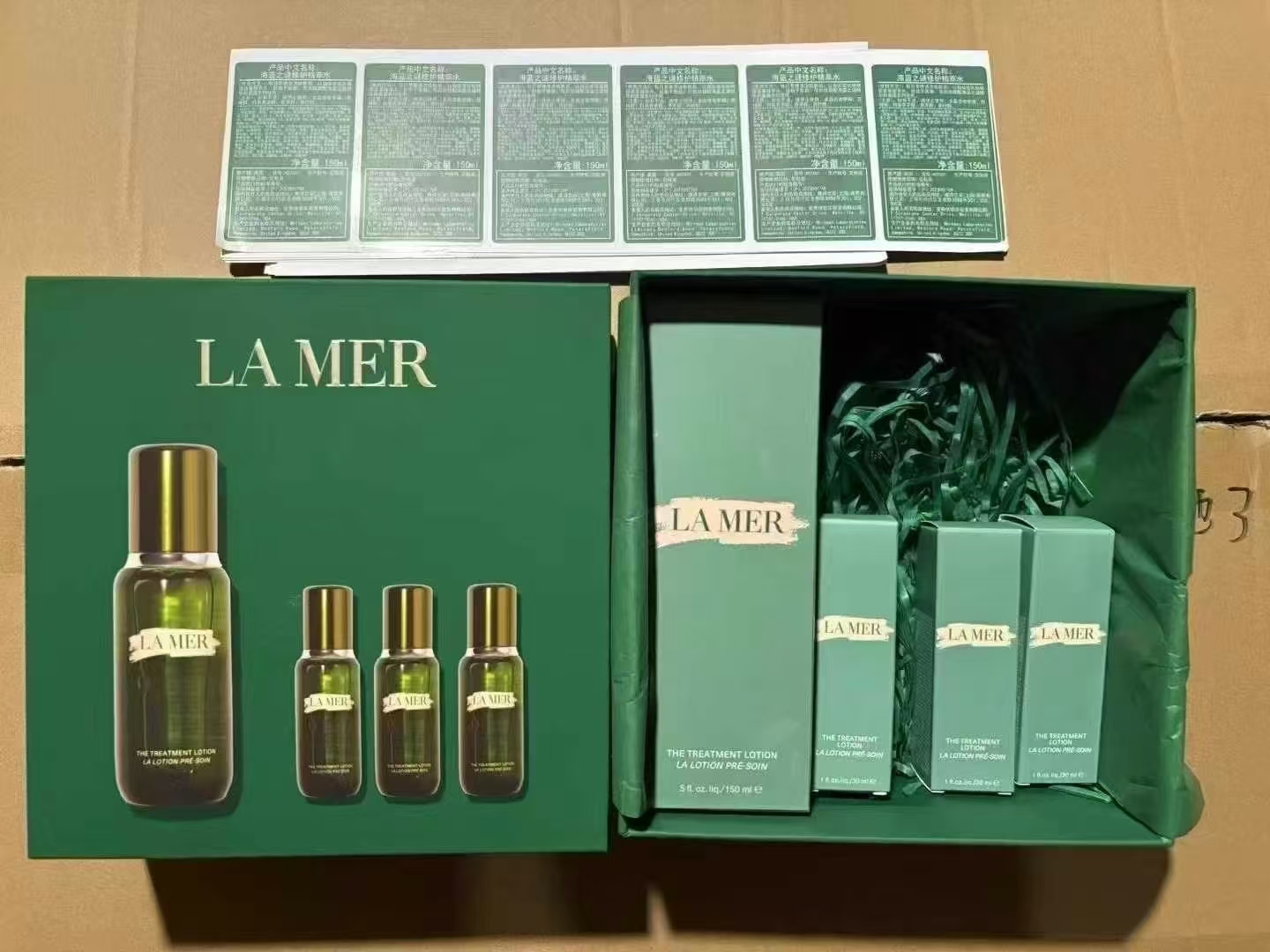 130. Nueva versión del set de regalo LA MER Treatment Lotion 1+3 🔜 Versión Mingtong. ¡Alta calidad! 🇺🇸 LA MER Treatm…