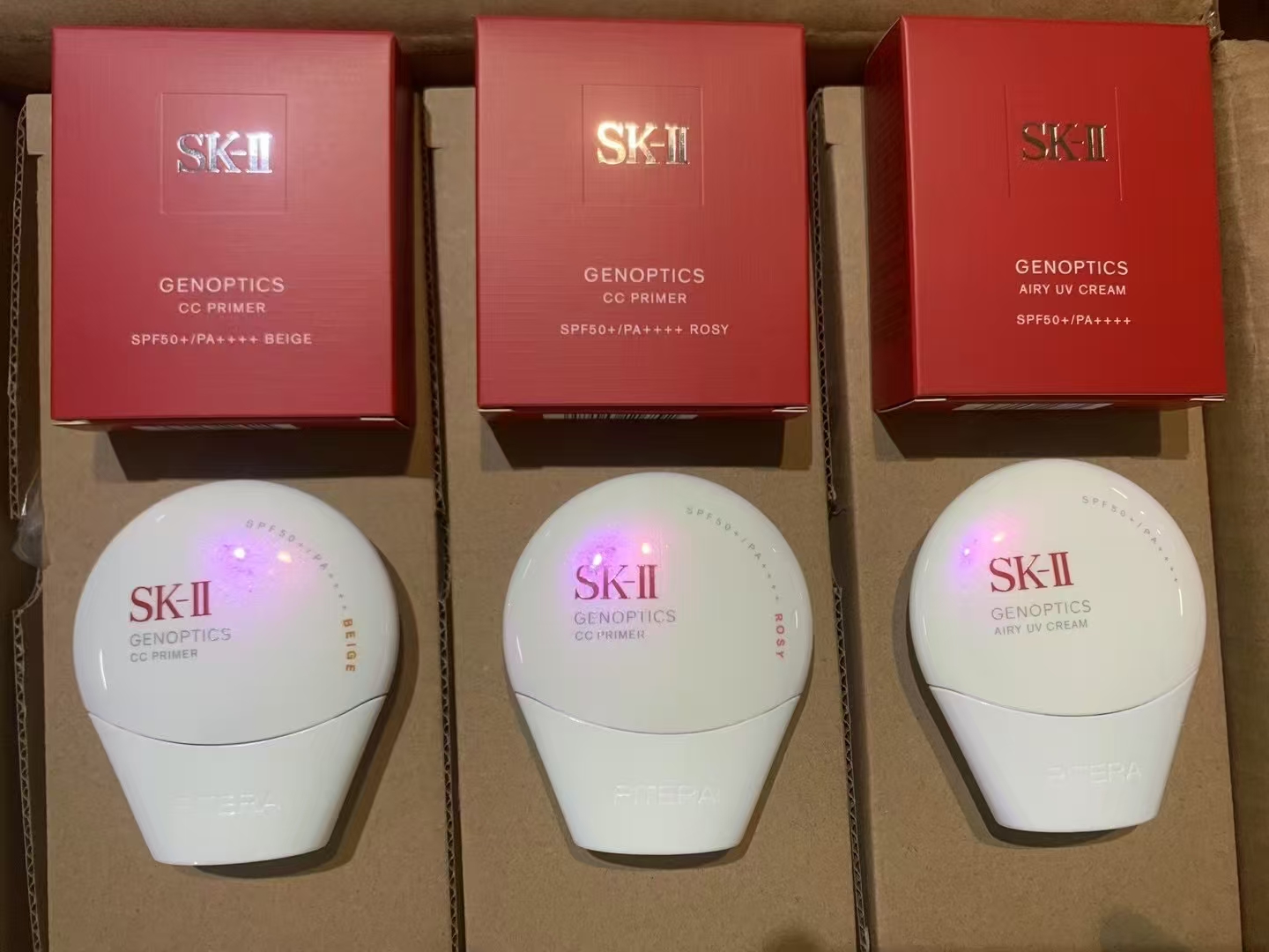 60. Protector solar CC cream SK 30g/versión Mingtong 🔜 Versión Mingtong. ¡Alta calidad❗️3️⃣ colores: beige#, rosa#, bl…