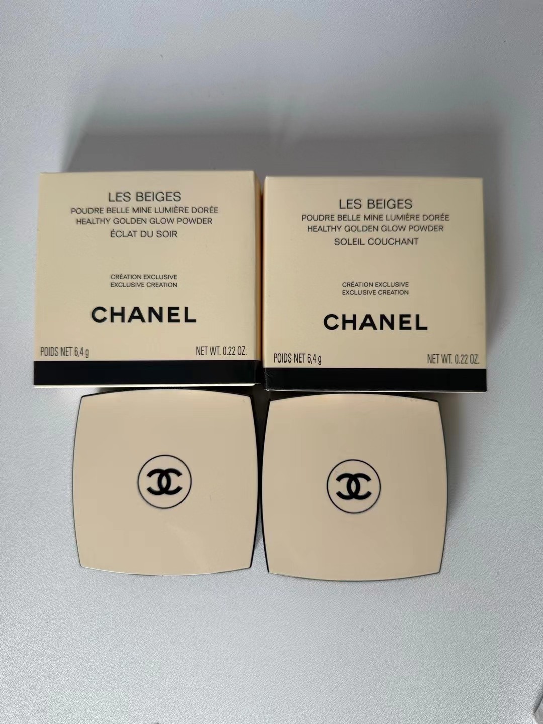 60. Colorete y iluminador de moda de Chanel en tono beige, 6.4g 🔜 Calidad 1:1❗ 2️⃣ colores: ÉCLAT DU SOIR#, SOLEIL COU…