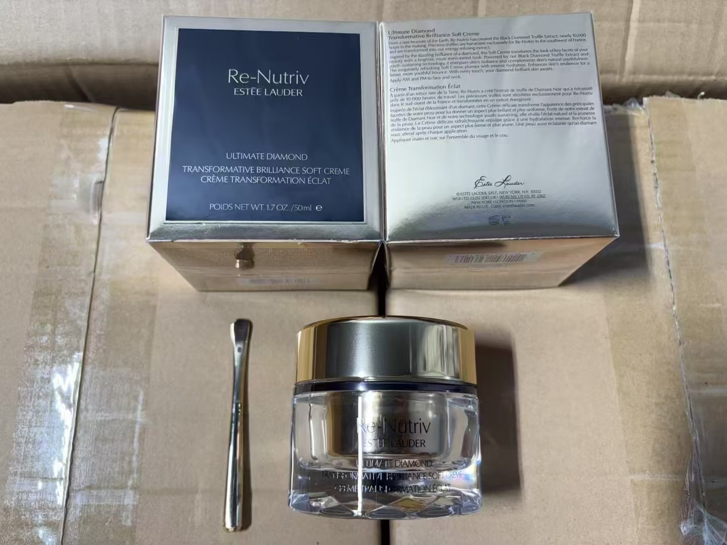 125. Crema facial Estée Lauder Re-Nutriv Black Diamond 50ml / versión ligera 🔜 Versión Mingtong. ¡Alta calidad! 🇺🇸 E…