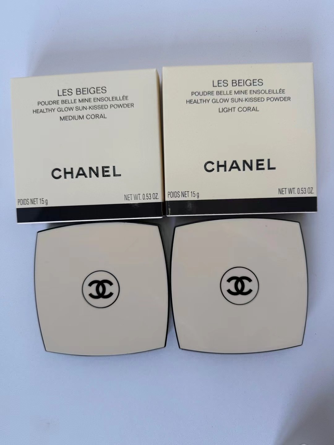 60. Colorete iluminador de tres tonos para rostro de Chanel 15g 🔜 calidad 1:1❗2️⃣ colores: MEDIUM CORAL#, LIGHT CORAL#…