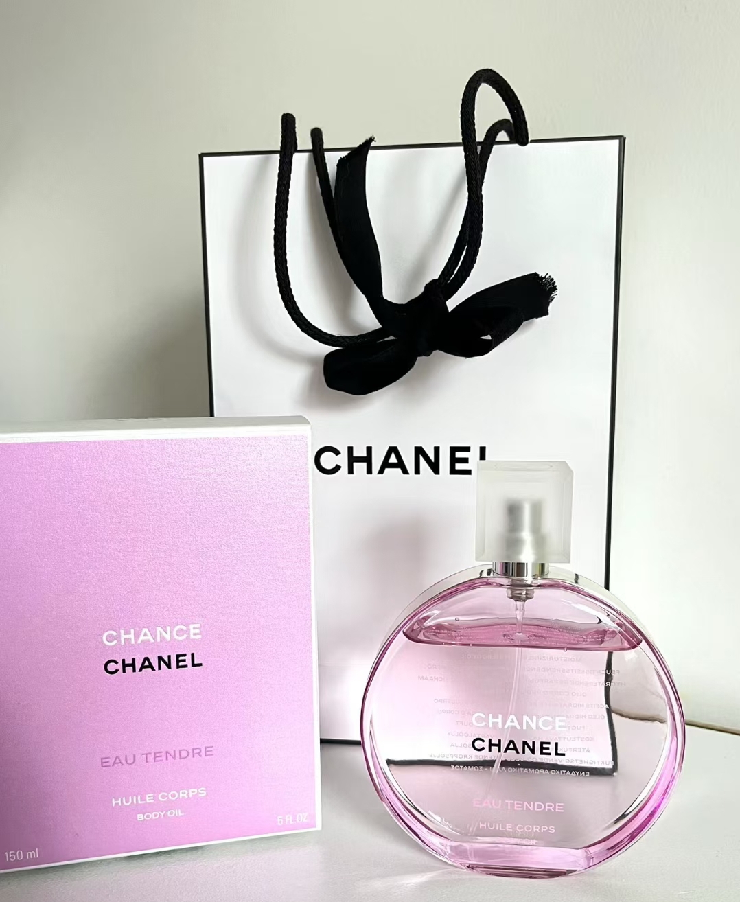 50. Aceite corporal Chanel Chance rosa 100ml 🔜 calidad uno a uno❗【Nuevo】Aceite corporal Chanel Chance rosa 100ml, lanz…