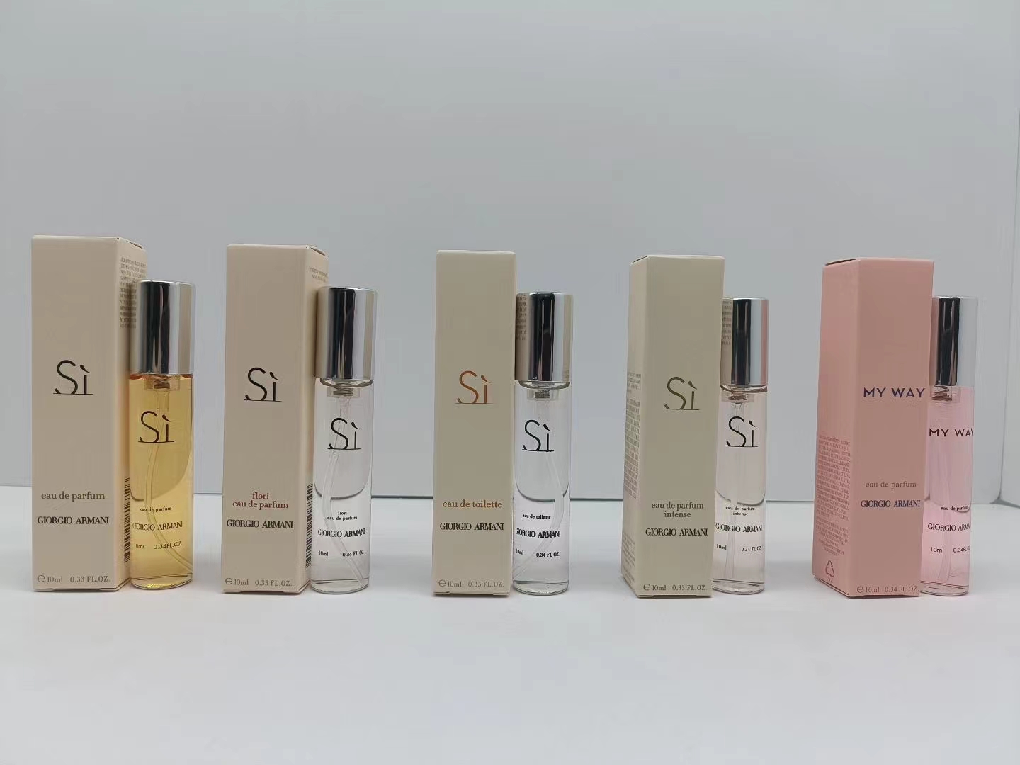 15. Perfume de muestra Armani My Way amarillo 10ml/muestra 15. Perfume de muestra Armani My Way rosa 10ml/muestra 15. P…