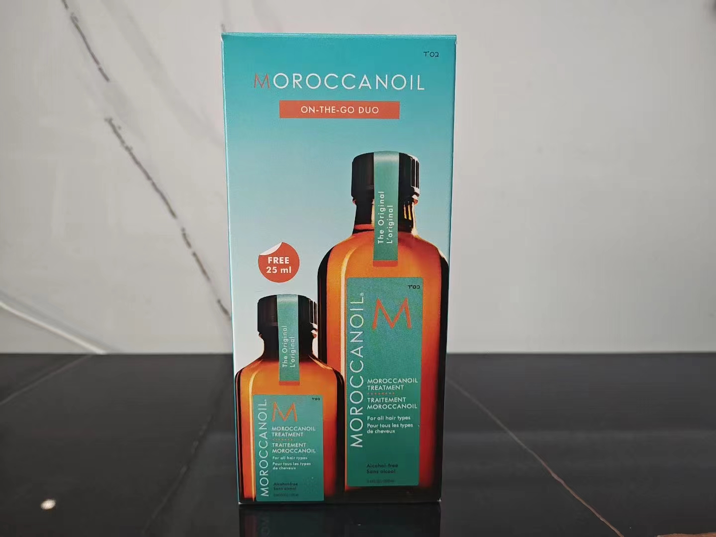 60. Set de 2 Aceites de Argán de Marruecos 🔜 Calidad 1:1❗ Última versión del set de aceite de argán marroquí, 100ml+25…