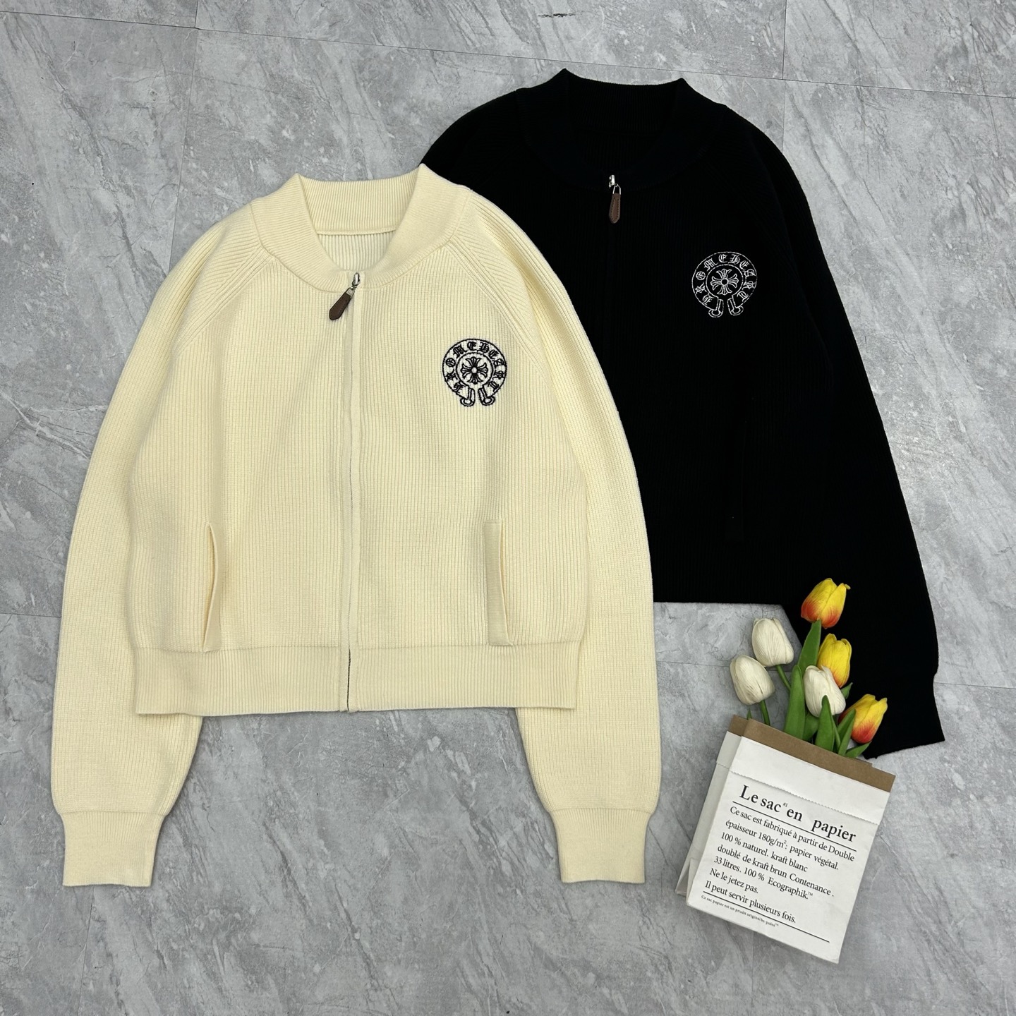 NO:494334,Crosing zipper cardigan, chrome hearts,alexander wang19860909克罗星拉链开衫,,chrome hearts,alexander wang,Women's clothing