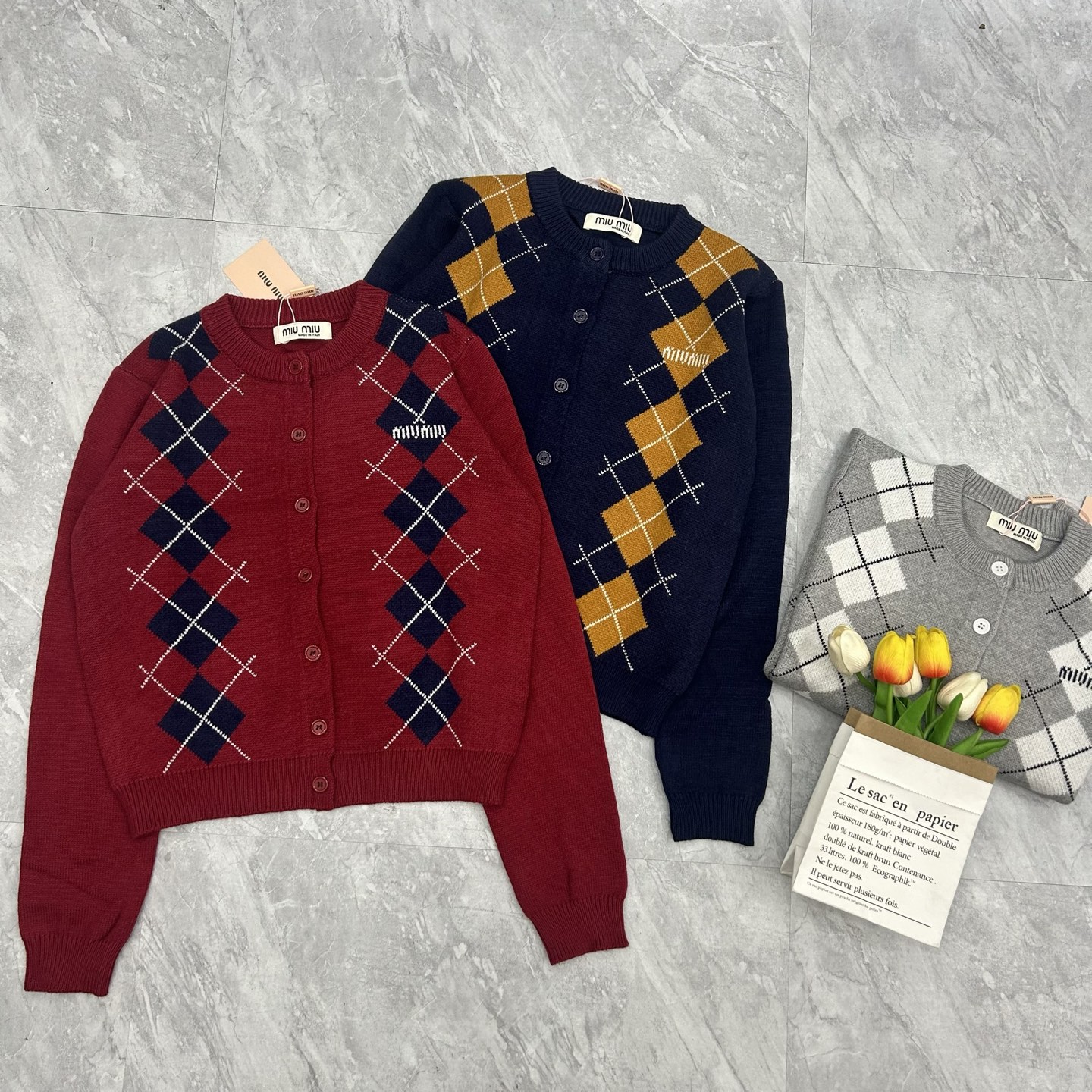 NO:507549,Miaomiao plaid cardigan, alexander wang19860909缪缪格子开衫,,alexander wang,Women's clothing