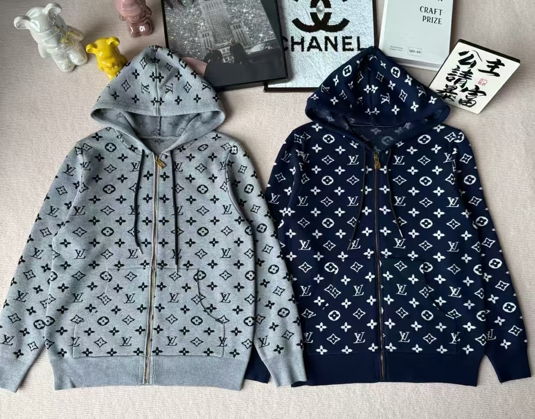NO:576444,LV new jacquard hooded cardigan,,louis vuitton,hats,alexander wang19860909LV新款提花连帽开衫,,louis vuitton,hats,alexander wang,Women's clothing