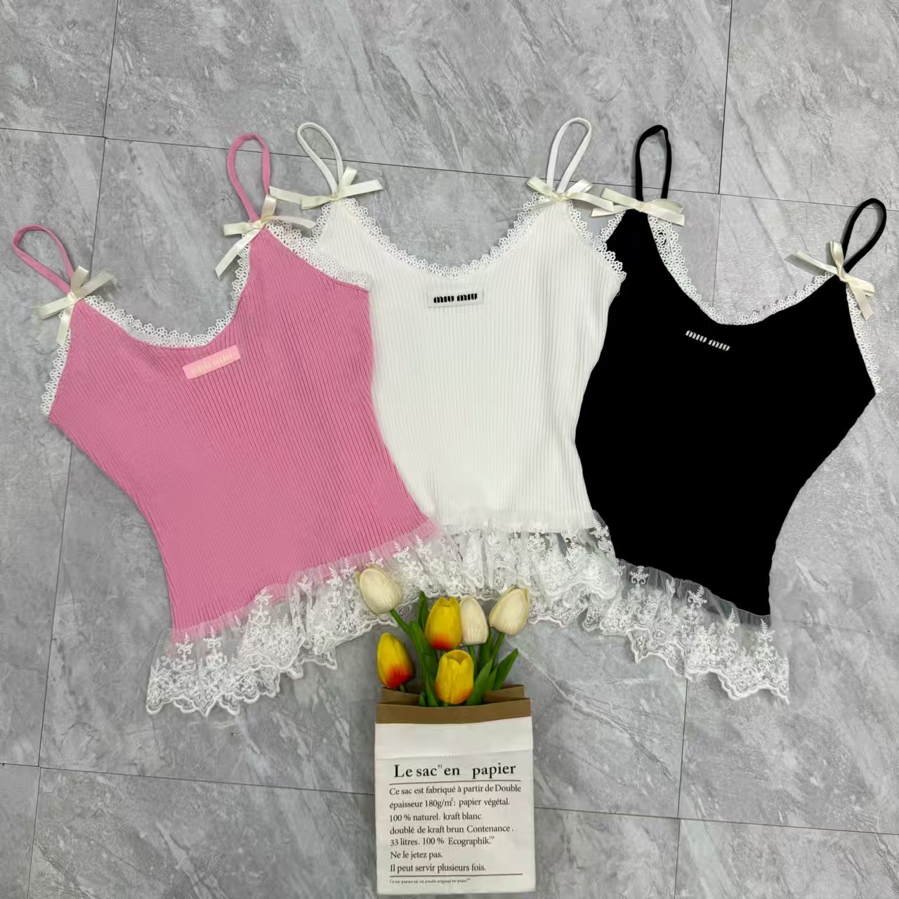 NO:762582,Miu Miu lace suspender belt,19860909缪缪蕾丝边吊带,,,Women's clothing