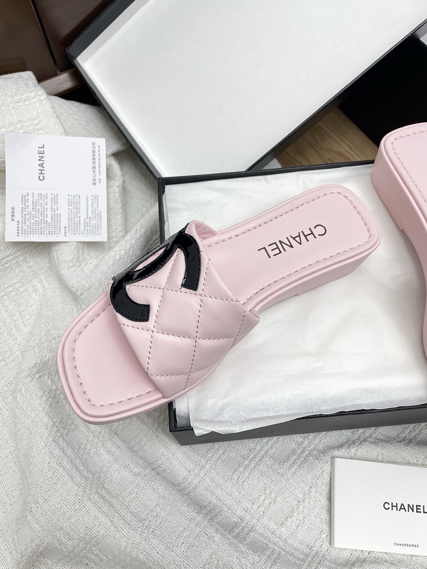Chanel CC Logo Quilted Leather Flat Mule Sandals - Chic & Comfortable 5 i1748605862549 7721 0 3