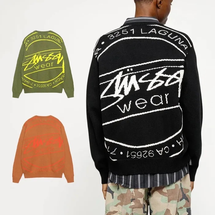 Stussy SS24 Laguna Icon Sweater: Surf Culture Influence in Street Fashion