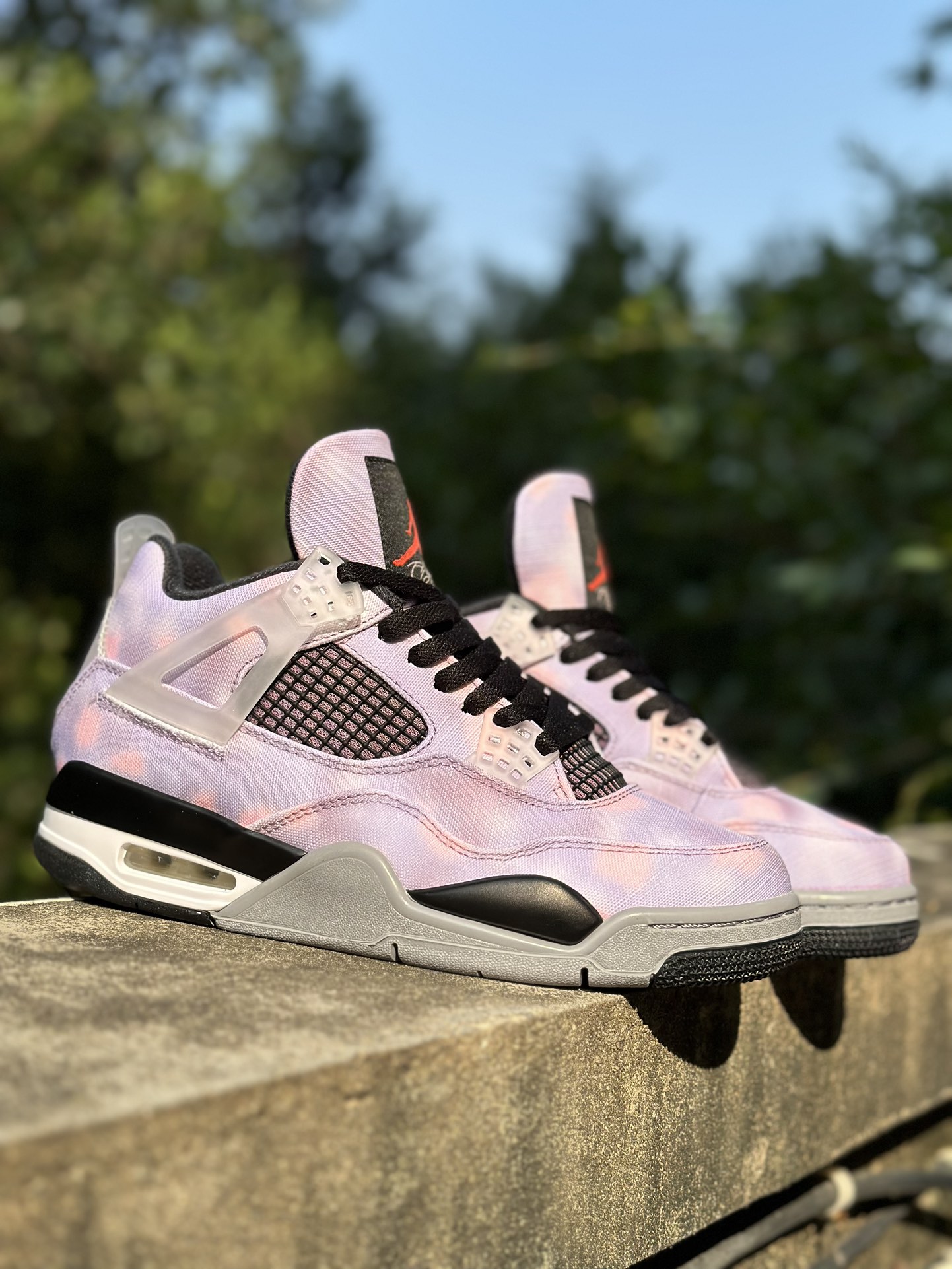 Puro original bien‼️ Puro original de fábrica‼️ Air Jordan AJ4 Retro teñido multicolor galaxia maestro zen ve…