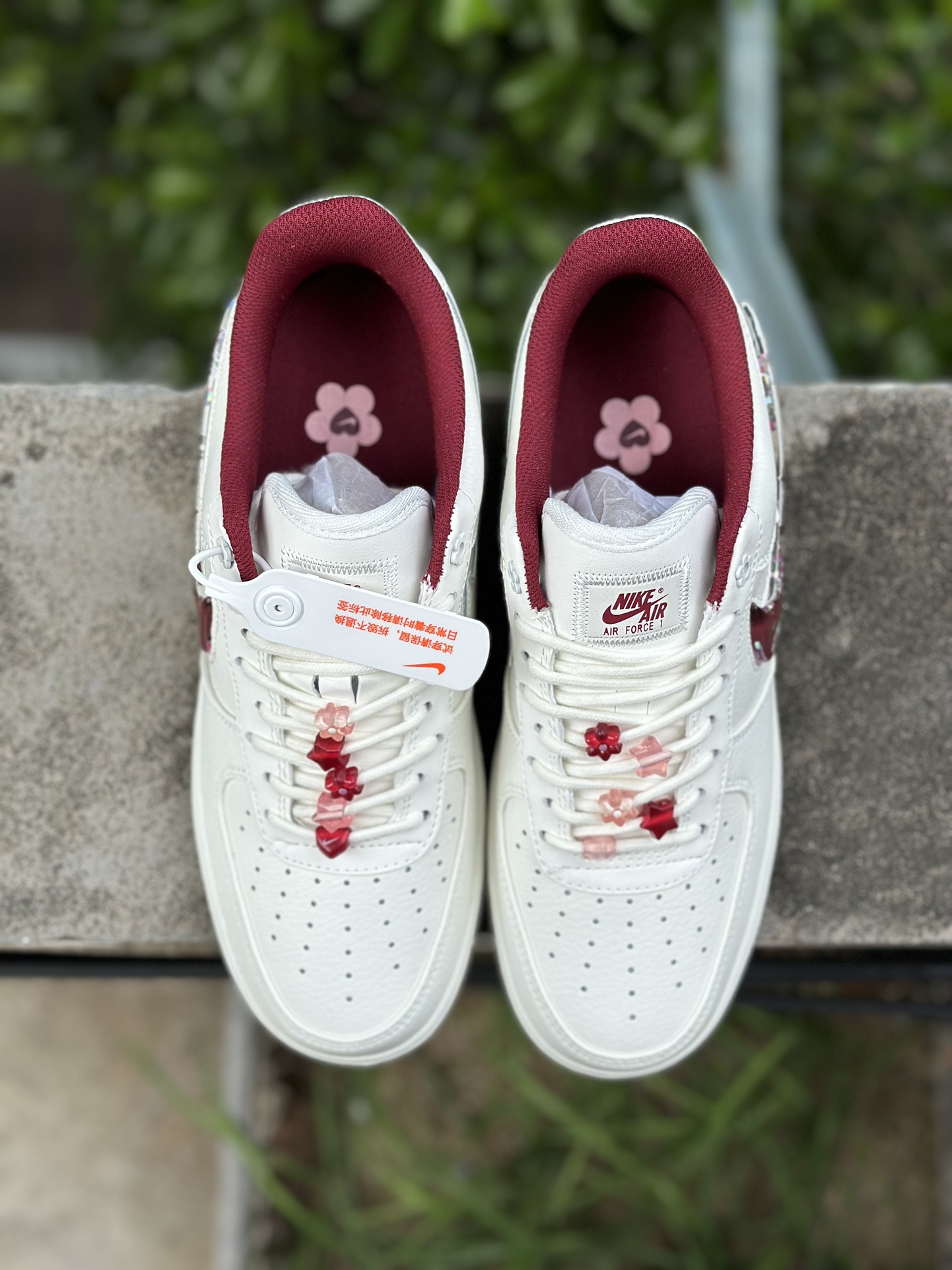 本地支持NikeAirForce1Low情人节果冻空军一号低帮休闲运动板鞋官方同步原装级别原楦头原纸板打