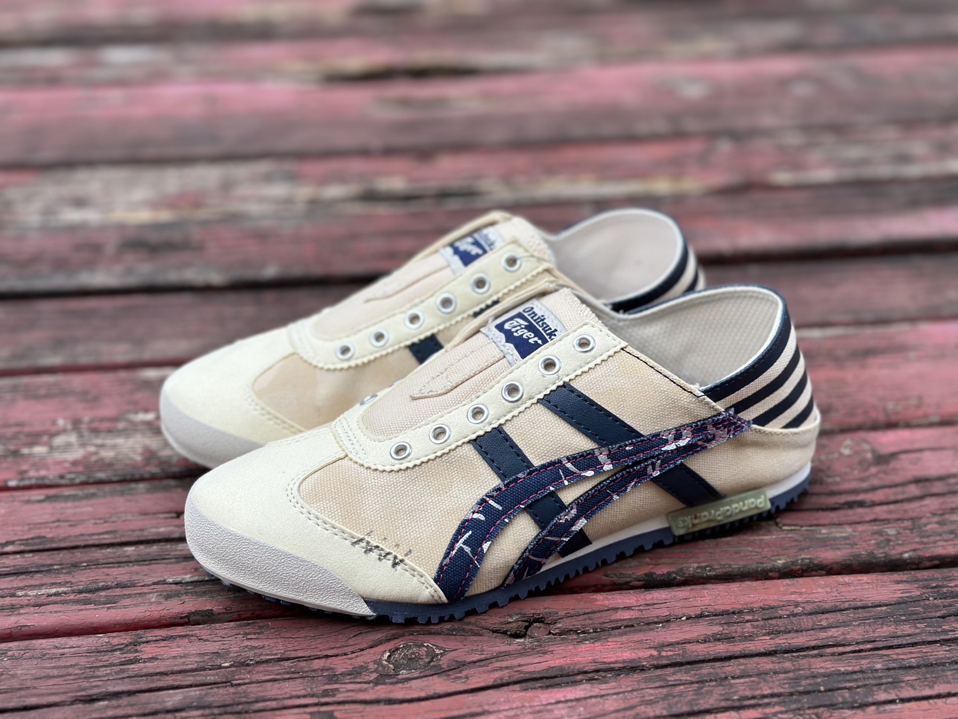 定制球鞋Onitsuka Tiger鬼塚虎 MEXICO 66 熊猫恶作剧 航海时代 舵手 米蓝 TH342N-0250