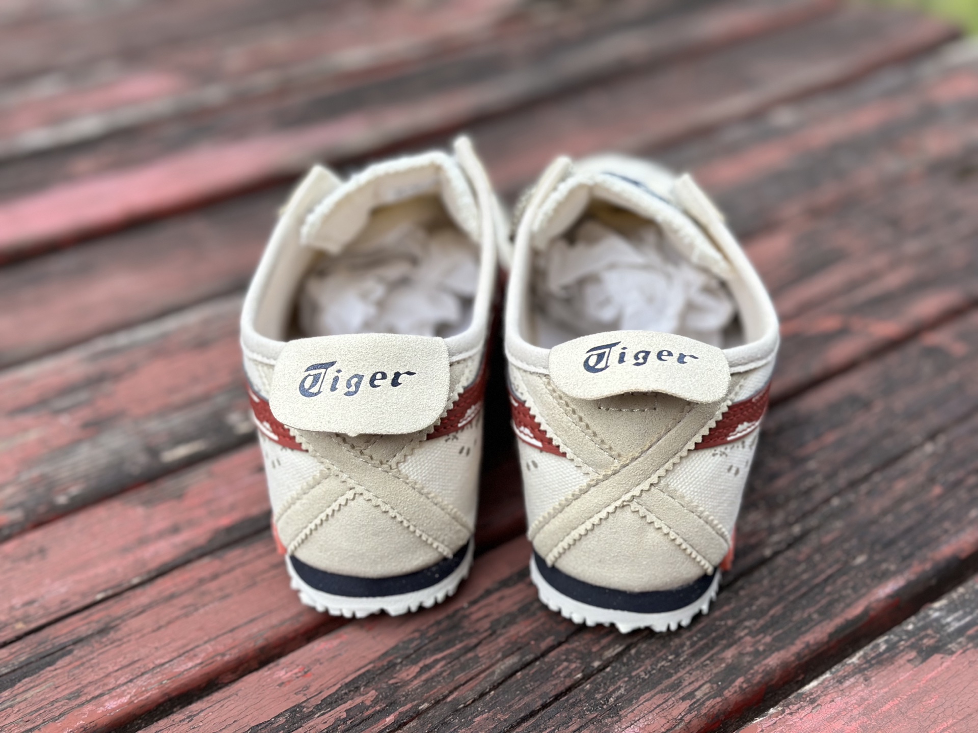 定制球鞋 Onitsuka Tiger鬼塚虎 MEXICO 66 帆布 熊猫恶作剧 棕红 1183A360-205