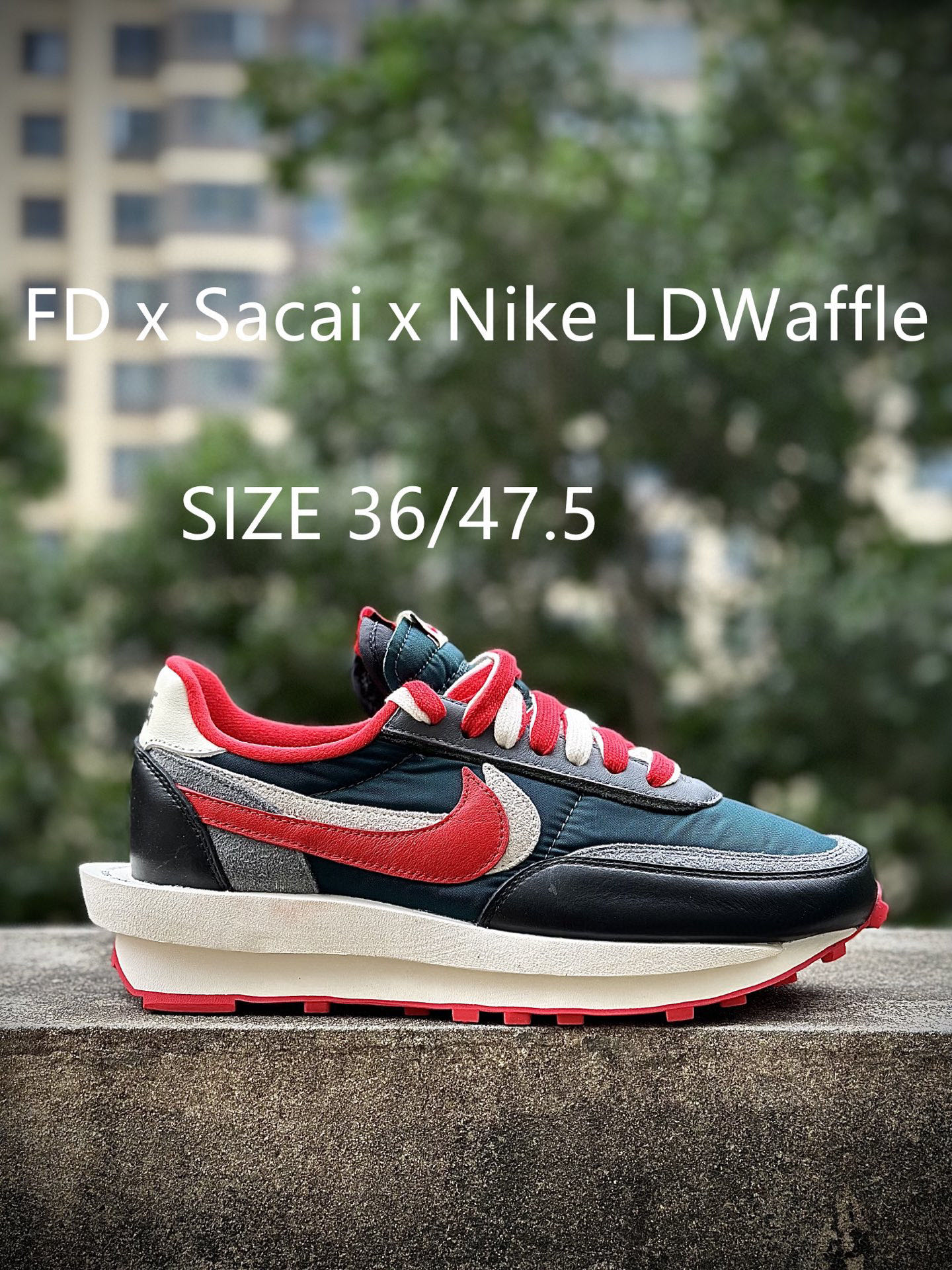 🈴双十一福利纯原福利特价 Sacai x NK LDWaffle Daybreak 灰黑黄MD缓震大底 