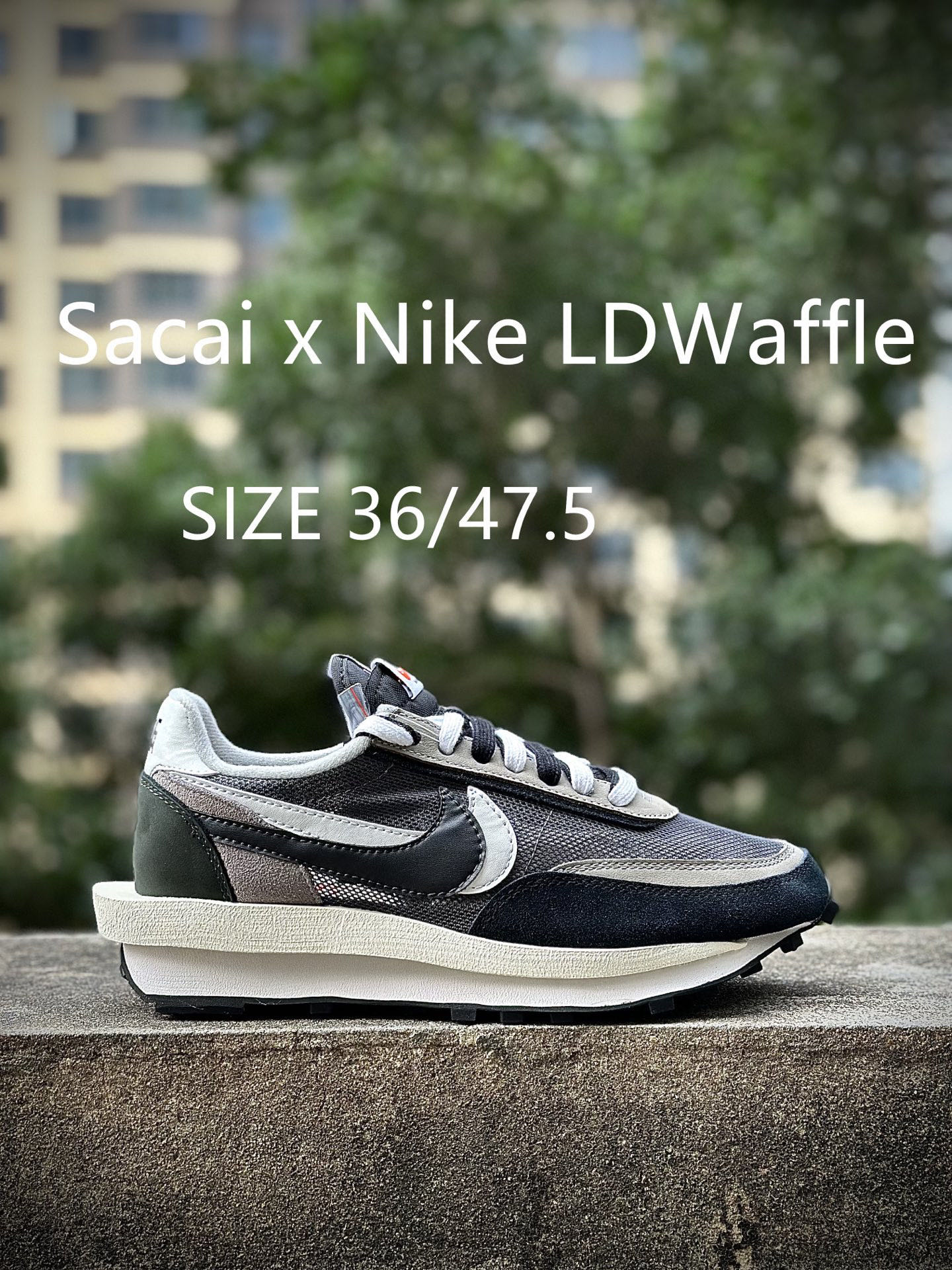 🈴双十一福利纯原福利特价 Sacai x NK LDWaffle Daybreak 灰黑黄MD缓震大底 