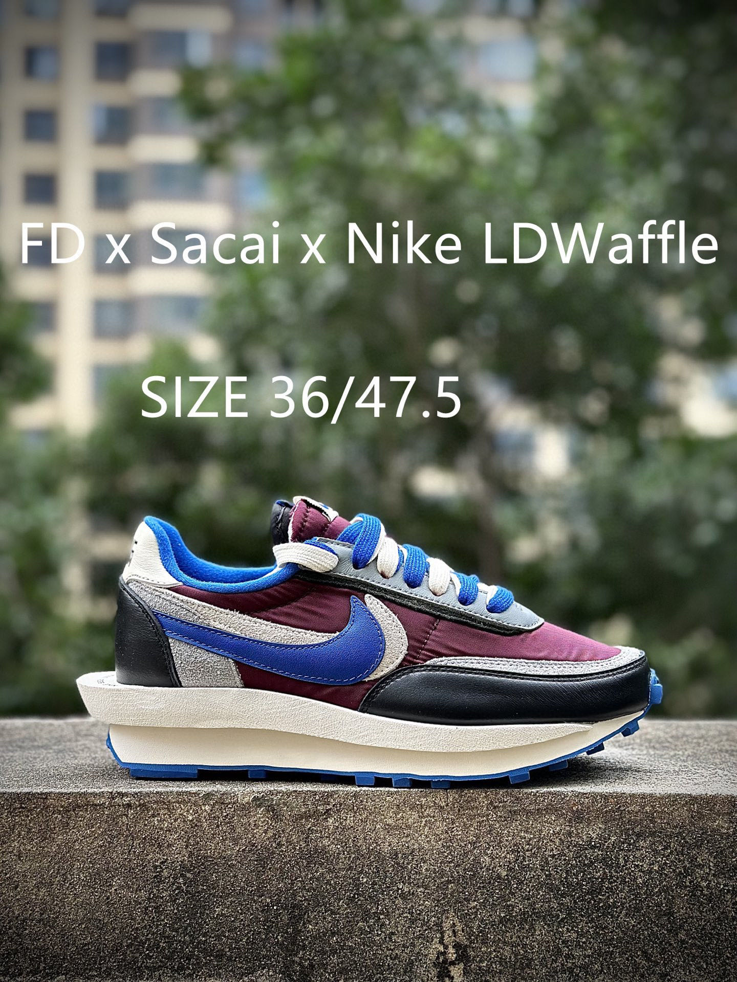 🈴双十一福利纯原福利特价 Sacai x NK LDWaffle Daybreak 灰黑黄MD缓震大底 