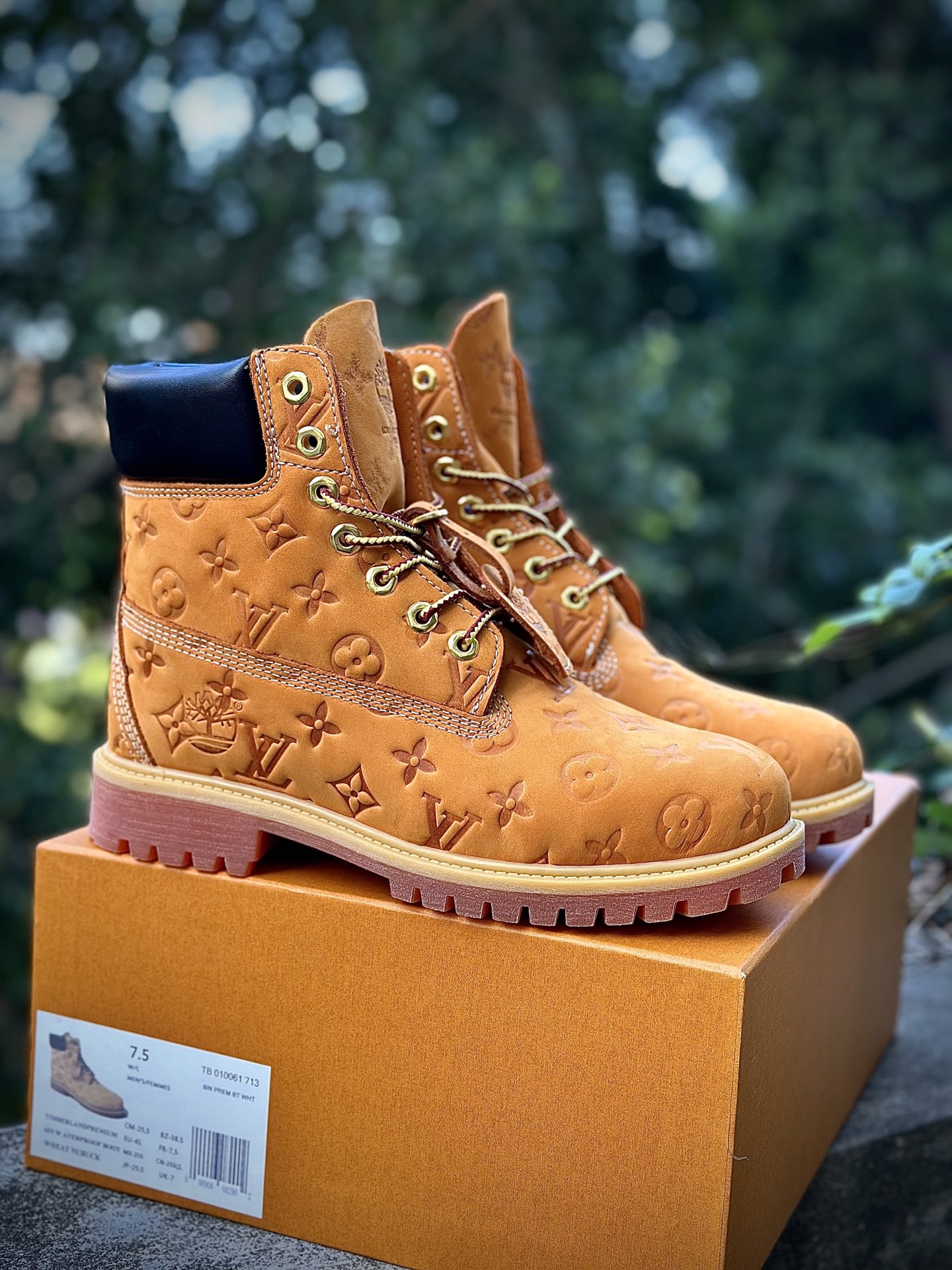 Timberland添柏岚靴子天伯伦高帮马丁靴 路易威登联名 LV路易威登 X Trainer Sneaker Low 休闲运动文化百搭板鞋