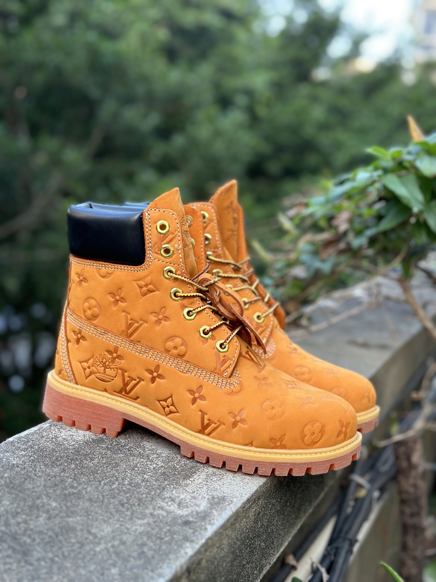 Timberland添柏岚靴子天伯伦高帮马丁靴 路易威登联名 LV路易威登 X Trainer Sneaker Low 休闲运动文化百搭板鞋