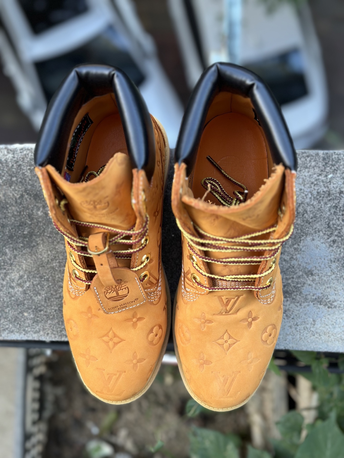 Timberland添柏岚靴子天伯伦高帮马丁靴 路易威登联名 LV路易威登 X Trainer Sneaker Low 休闲运动文化百搭板鞋