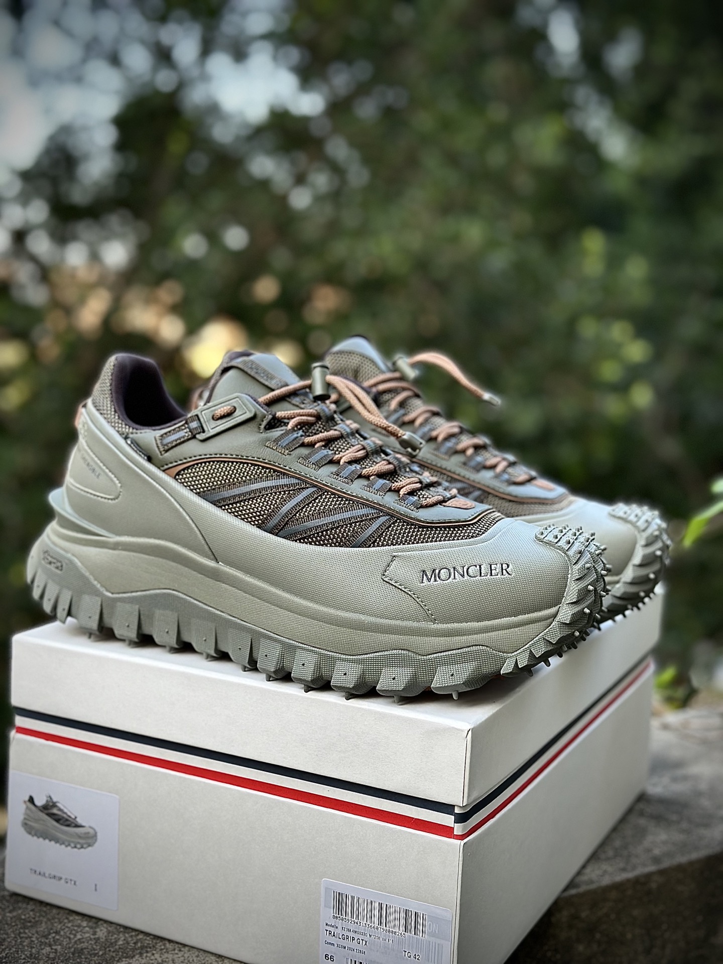 Moncler 盟可睐/蒙口 Trailgrip Lite 网面透气款山地户外鞋