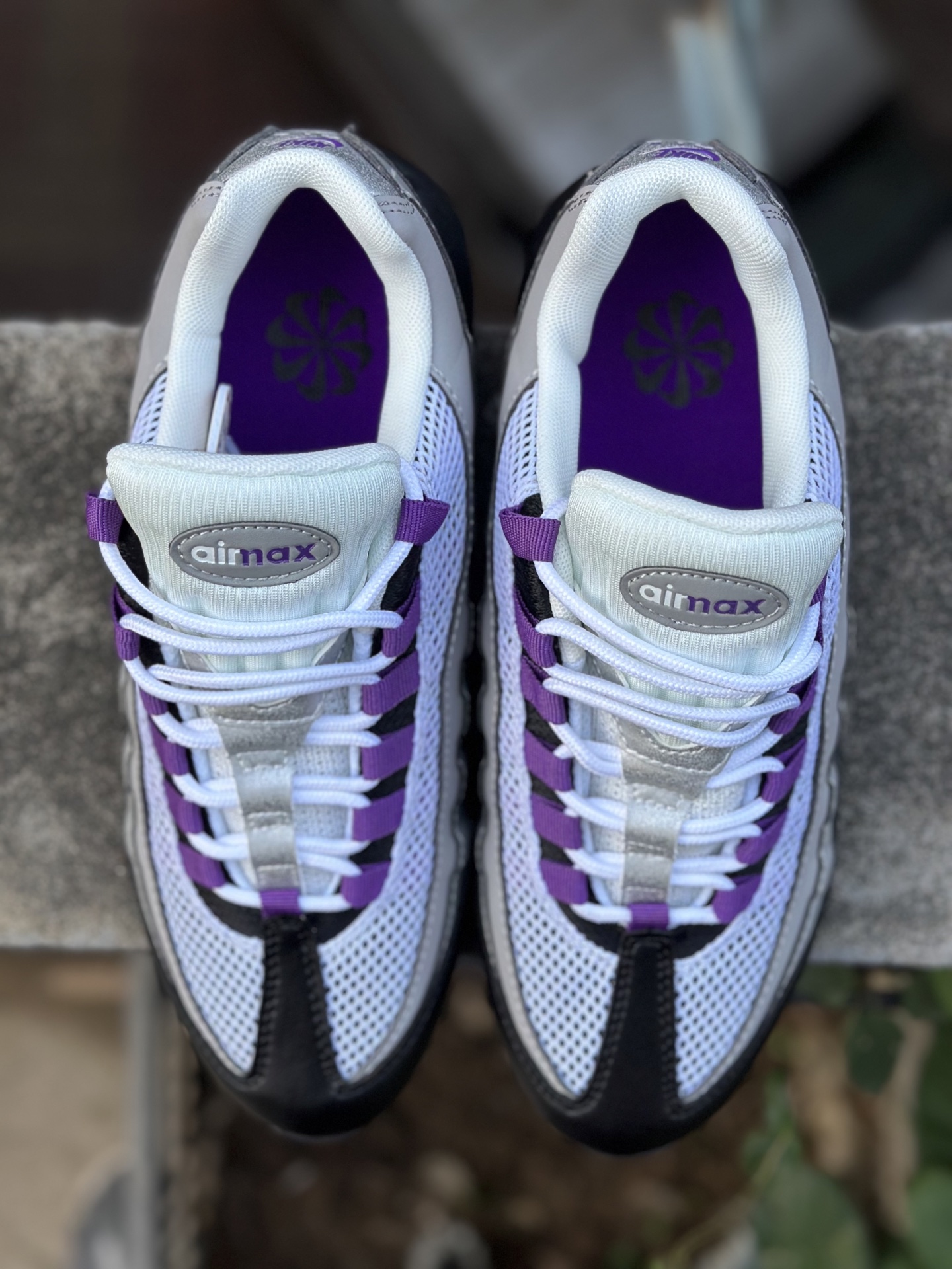 NK Air Max 95 灰紫 潮流百搭 气垫缓震慢跑鞋 HD8015-003 NK Air Max 95 灰紫 潮流百搭 气垫缓震慢跑鞋 HD8015-003