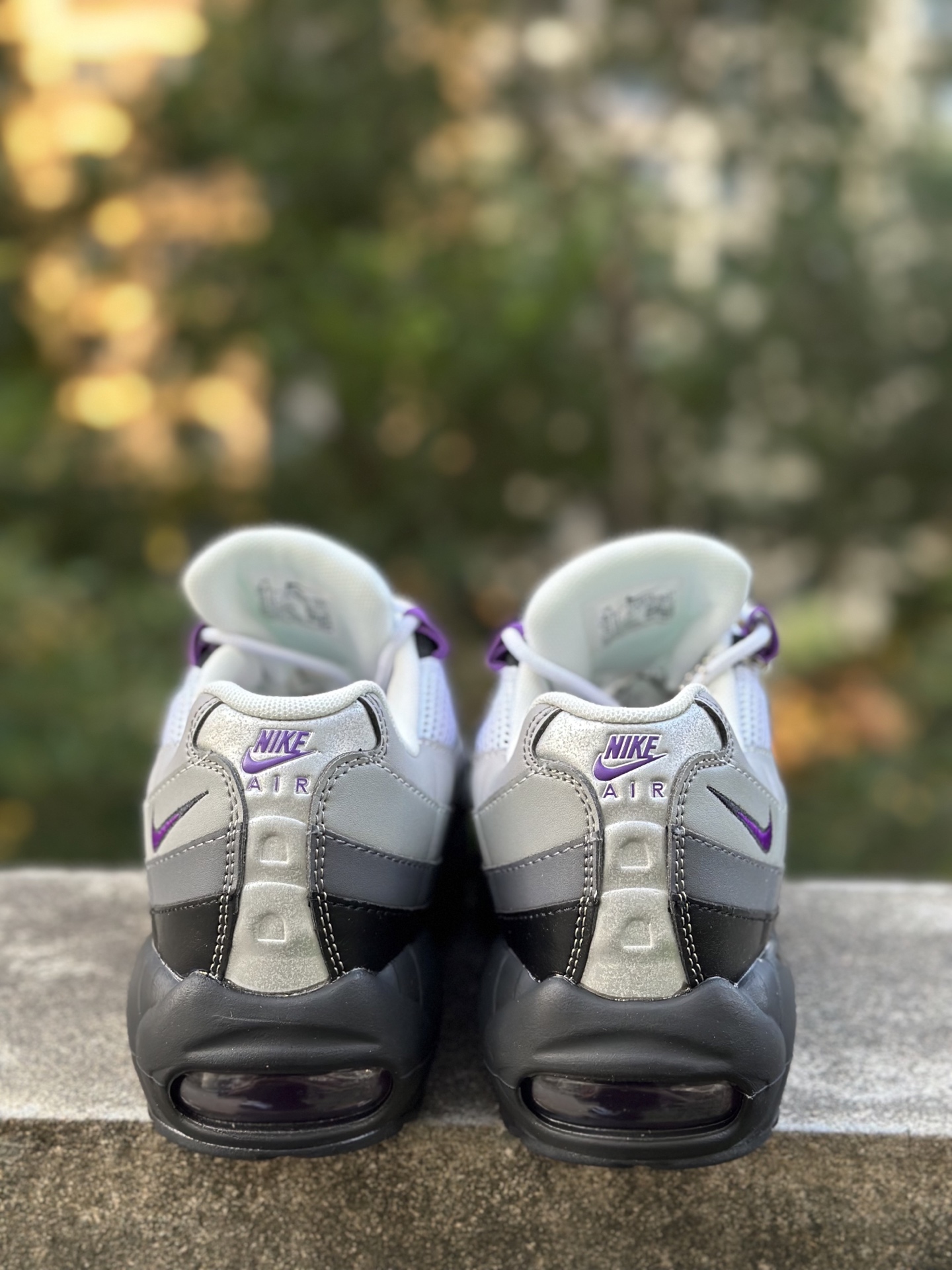 NK Air Max 95 灰紫 潮流百搭 气垫缓震慢跑鞋 HD8015-003 NK Air Max 95 灰紫 潮流百搭 气垫缓震慢跑鞋 HD8015-003