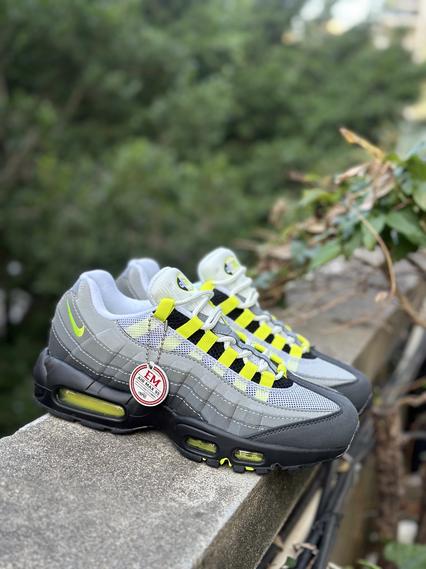 NK Air Max 95 灰黑绿 潮流百搭 气垫缓震慢跑鞋 CT1689-001