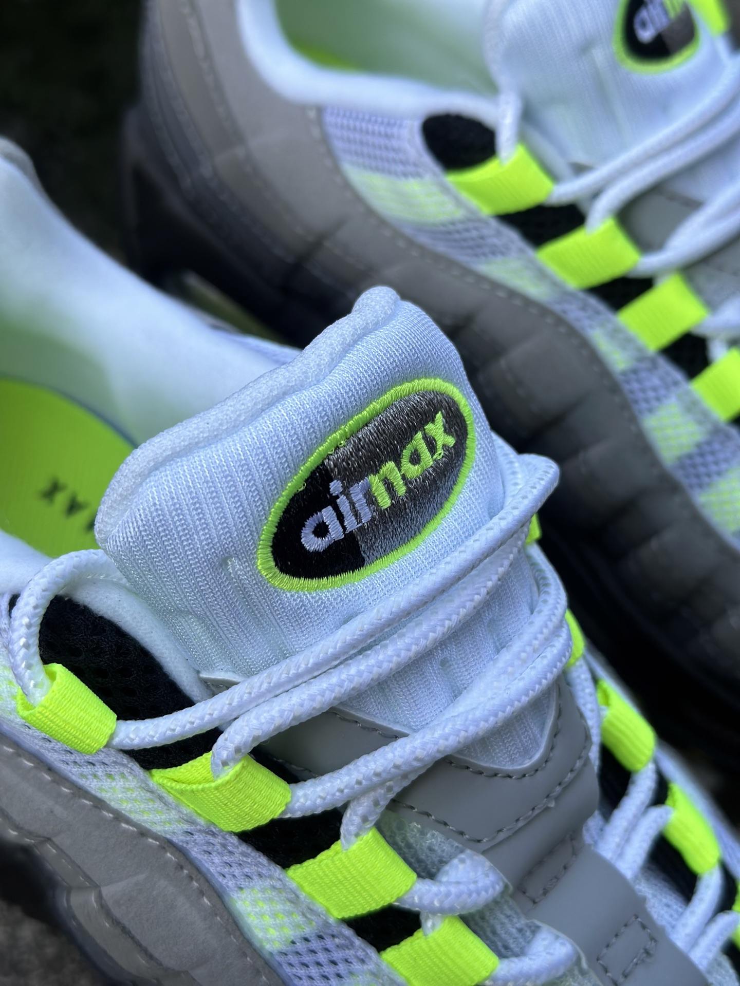 NK Air Max 95 荧光绿 潮流百搭 气垫缓震慢跑鞋