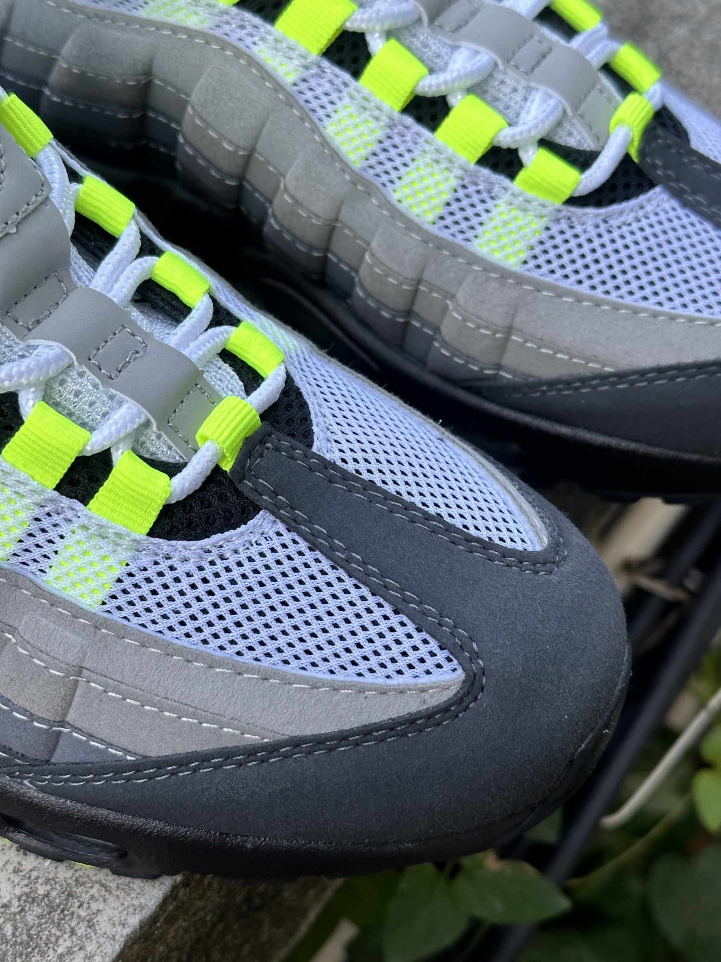 NK Air Max 95 荧光绿 潮流百搭 气垫缓震慢跑鞋