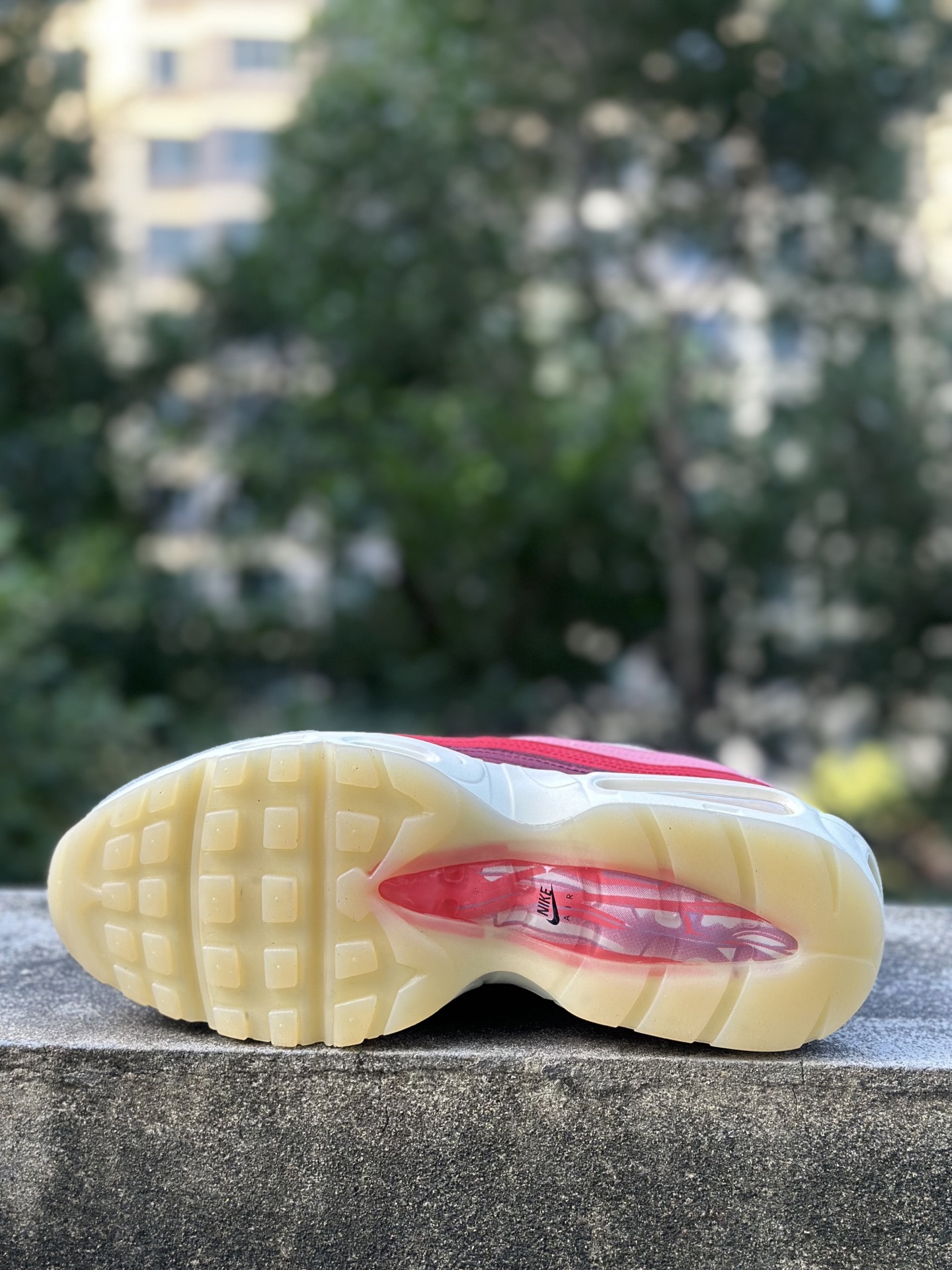 NK Air Max 95 白粉 潮流百搭 气垫缓震慢跑鞋 DM0012-600