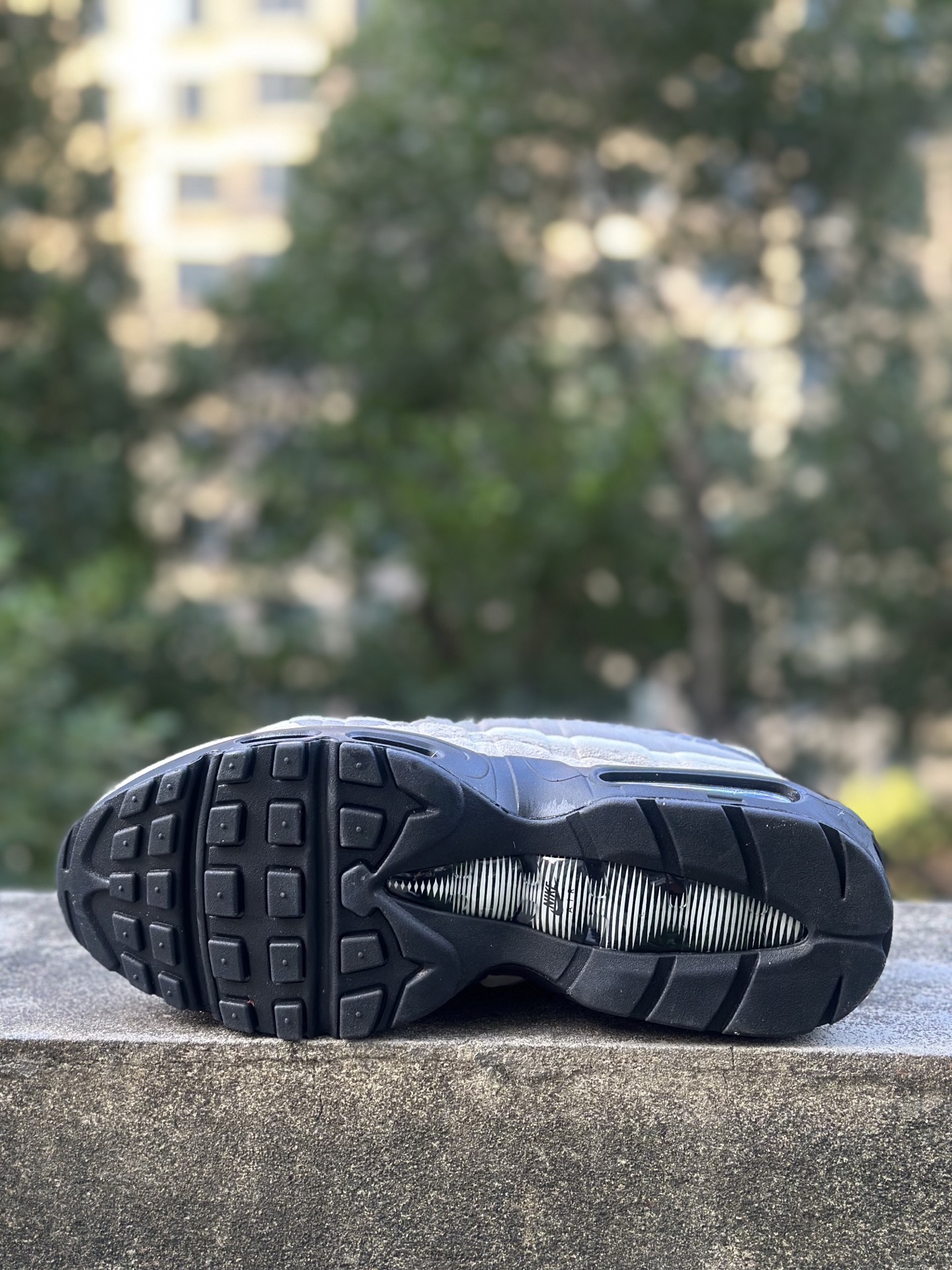 NK Air Max 95 CDG 黑白灰 潮流百搭 气垫缓震慢跑鞋 CU8406-101