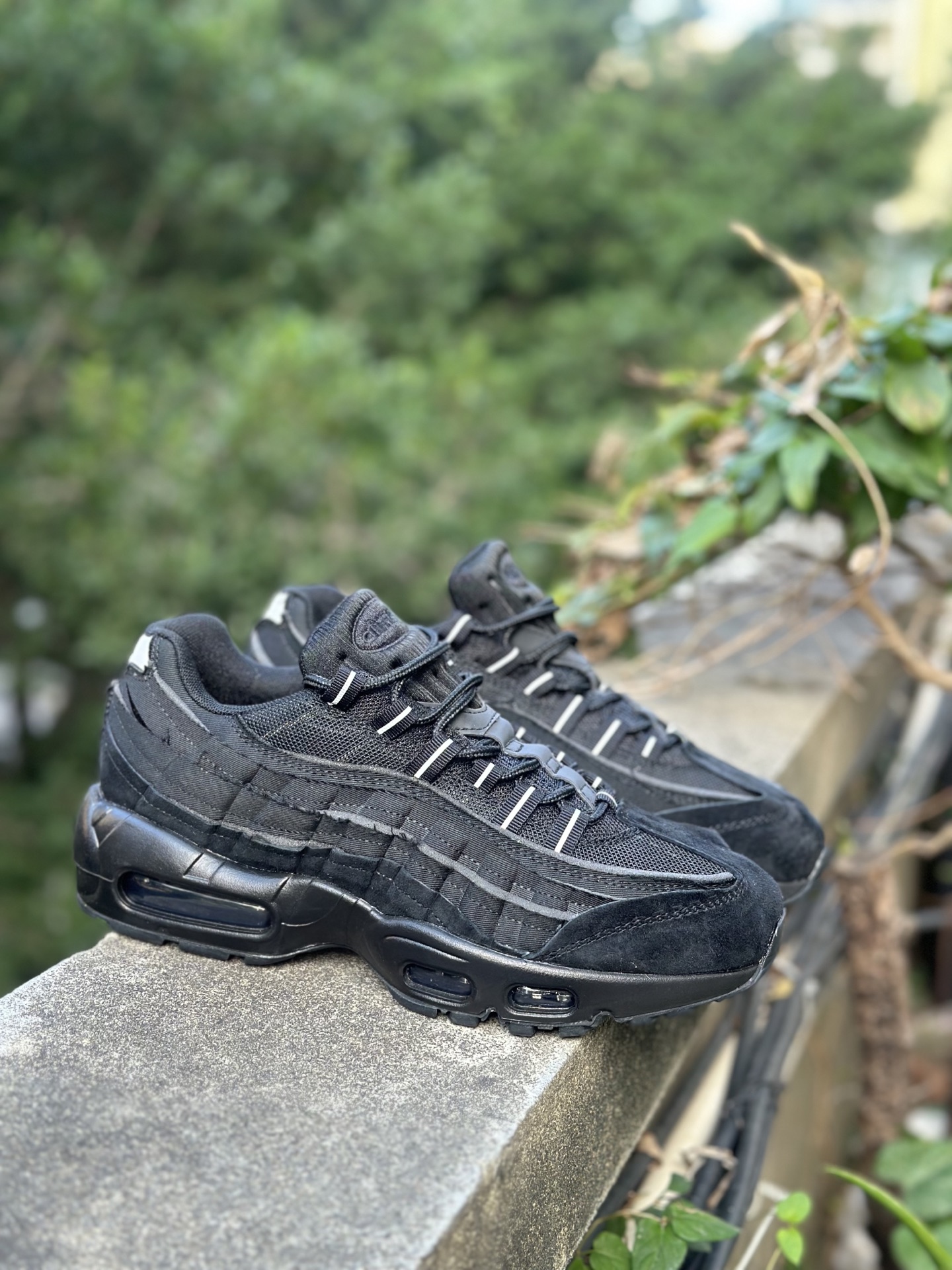 NK Air Max 95 CDG 黑武士 潮流百搭 气垫缓震慢跑鞋 CU8406-001