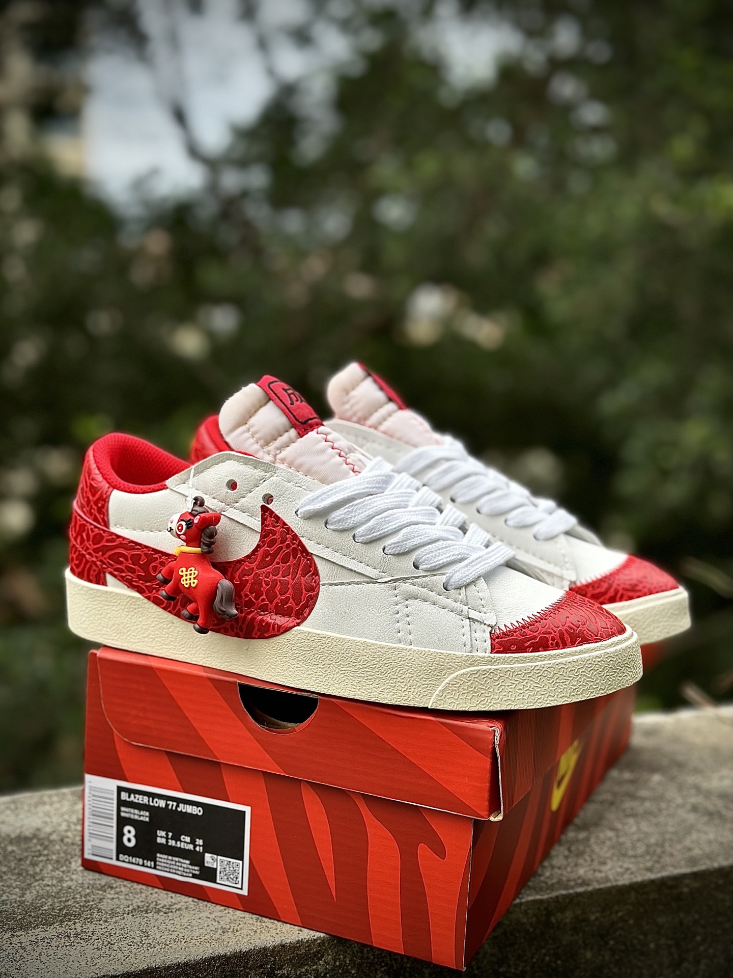Nike Blazer '77 Jumbo 复古休闲 防滑耐磨轻便 低帮 板鞋 马年限定 DQ1470-141