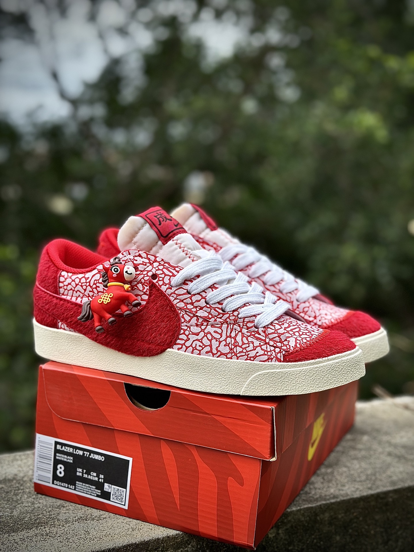 Nike Blazer '77 Jumbo 复古休闲 防滑耐磨轻便 低帮 板鞋 马年限定 DQ1470-142