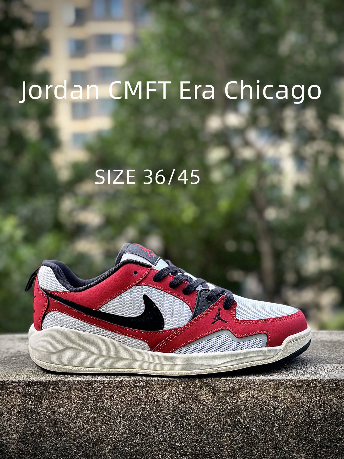 Jordan CMFT Era Chicago 柔软舒适 防滑耐磨 低帮 生活休闲鞋