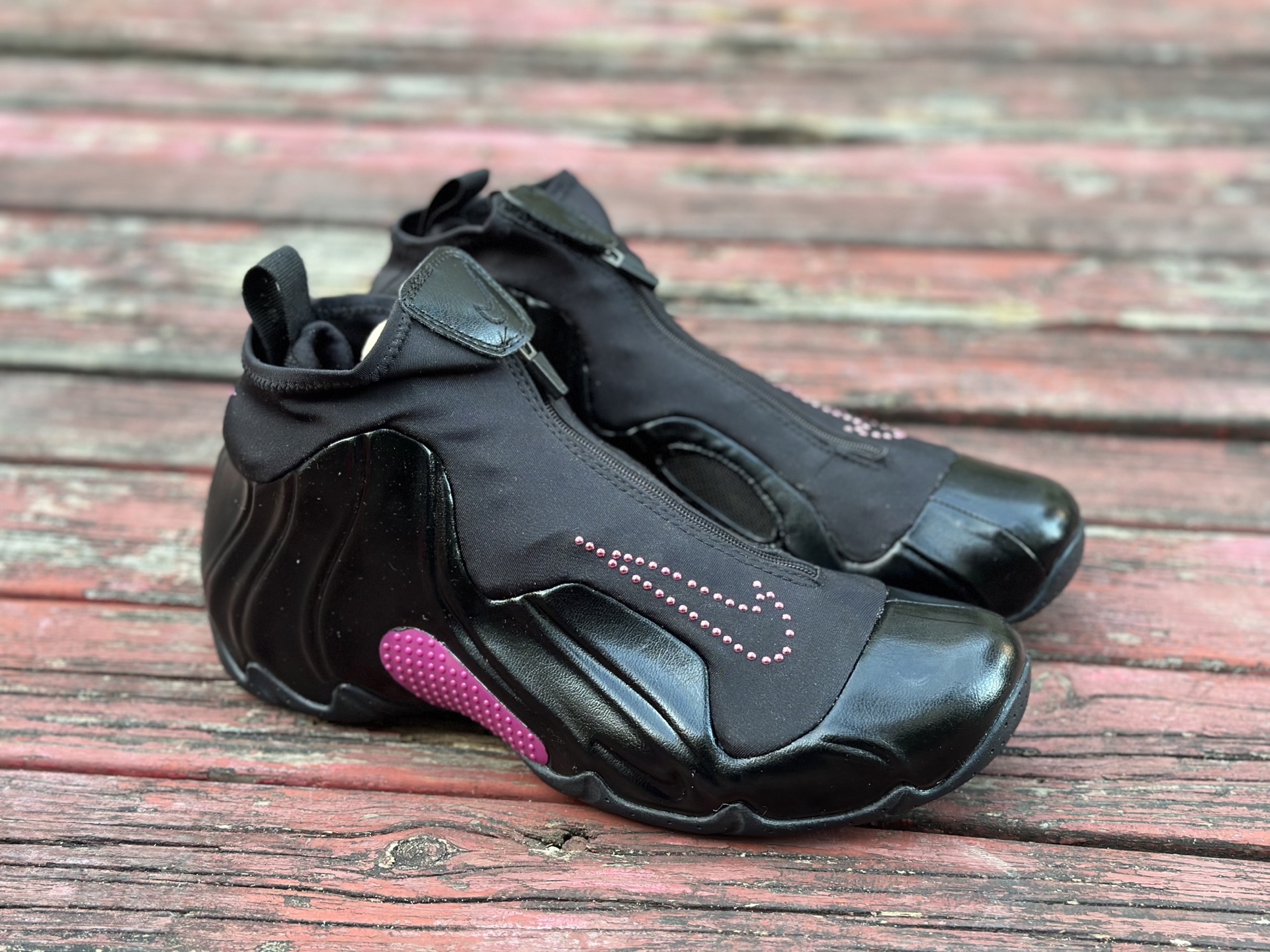 莞顶Nike Air Flightposite One”Carbon Fiber”飞行风一代系列中帮休闲运动文化篮球鞋黑粉 345826-001 莞顶Nike Air Flightposite One”Carbon Fiber”飞行风一代系列中帮休闲运动文化篮球鞋黑粉 345826-001