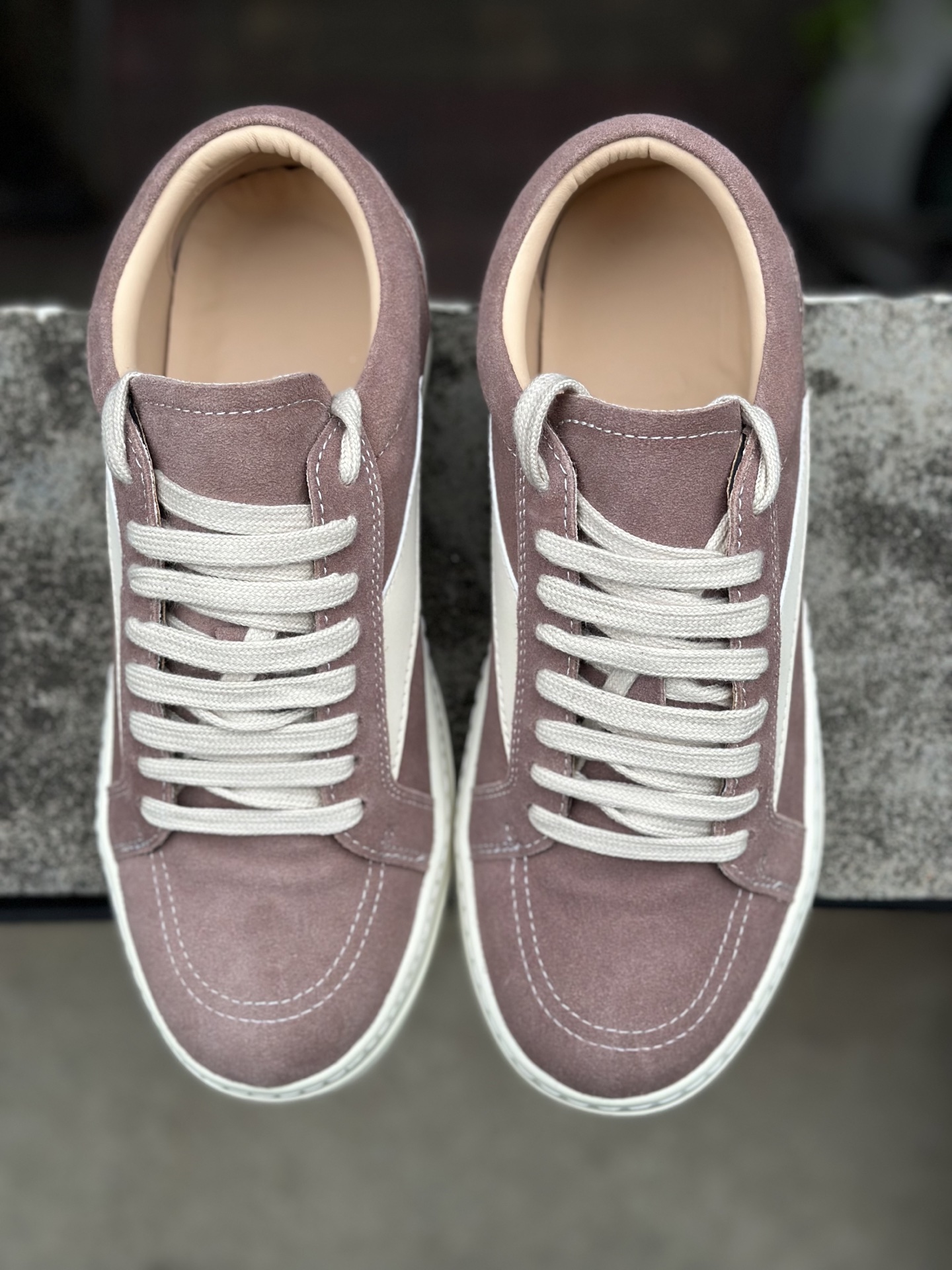 Rick Owens DRKSHDW 瑞克欧文斯RO 太妃棕 圆头系带低帮板鞋-Top High Quatity Cheap Sneakers Fashion Clothing Clothes Bags handbags Shoes of all Brand wholesale With The best Quality And Beautiful Price from China Factory Chinese suppliers wholesaler seller Rick Owens DRKSHDW 瑞克欧文斯RO 太妃棕 圆头系带低帮板鞋