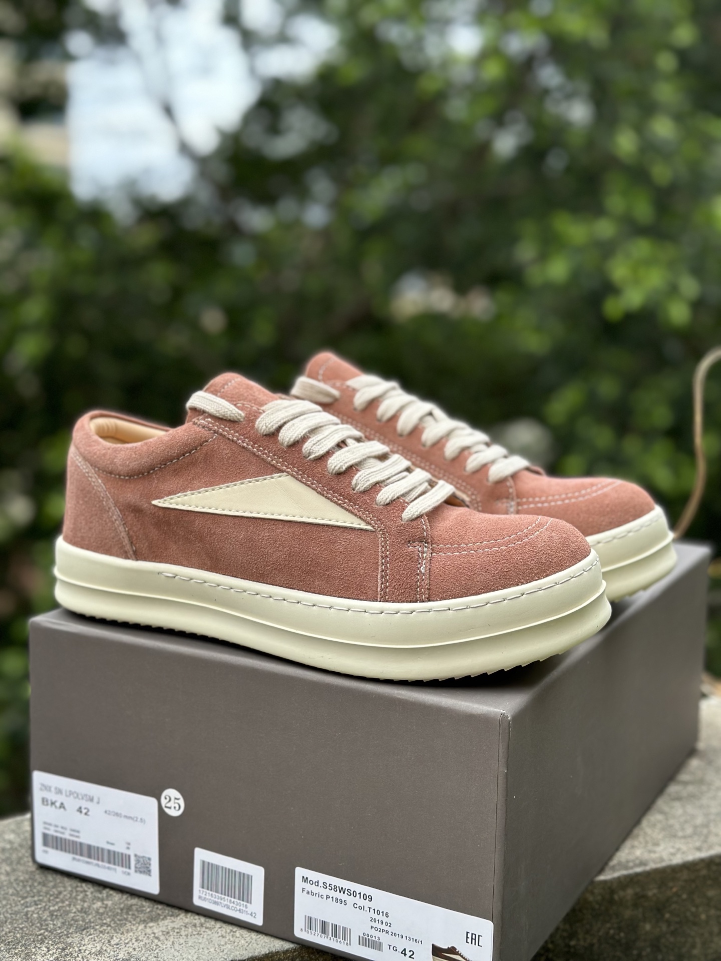 Rick Owens DRKSHDW 瑞克欧文斯RO 脏粉 圆头系带低帮板鞋-Top High Quatity Cheap Sneakers Fashion Clothing Clothes Bags handbags Shoes of all Brand wholesale With The best Quality And Beautiful Price from China Factory Chinese suppliers wholesaler seller Rick Owens DRKSHDW 瑞克欧文斯RO 脏粉 圆头系带低帮板鞋
