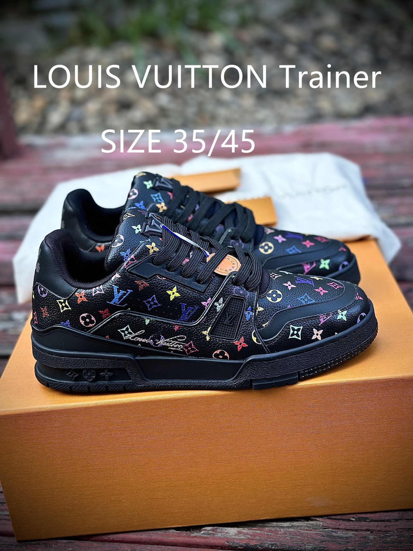 450 LOUIS VUITTON Trainer LV 牛仔布皮革 休闲 低帮 时尚板鞋-Chinese UA Cheap High Quatity Brand Clothes Bags handbags Sneakers wholesale wholesaler seller from China Factory suppliers Fashion Clothing Shoes best Quality Beautiful Price 450 LOUIS VUITTON Trainer LV 牛仔布皮革 休闲 低帮 时尚板鞋