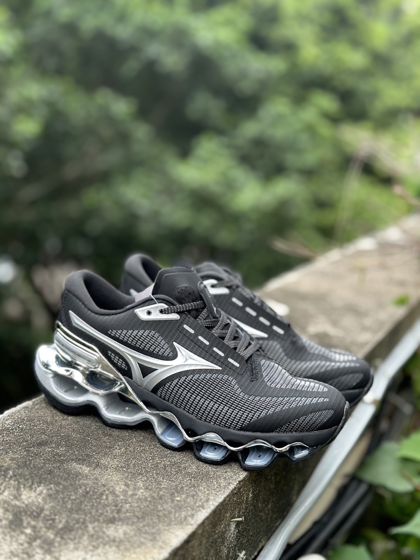 Mizuno Wave Prophecy 15 舒适精致贴合减震耐磨透气回弹 低帮跑步鞋 JIGC25