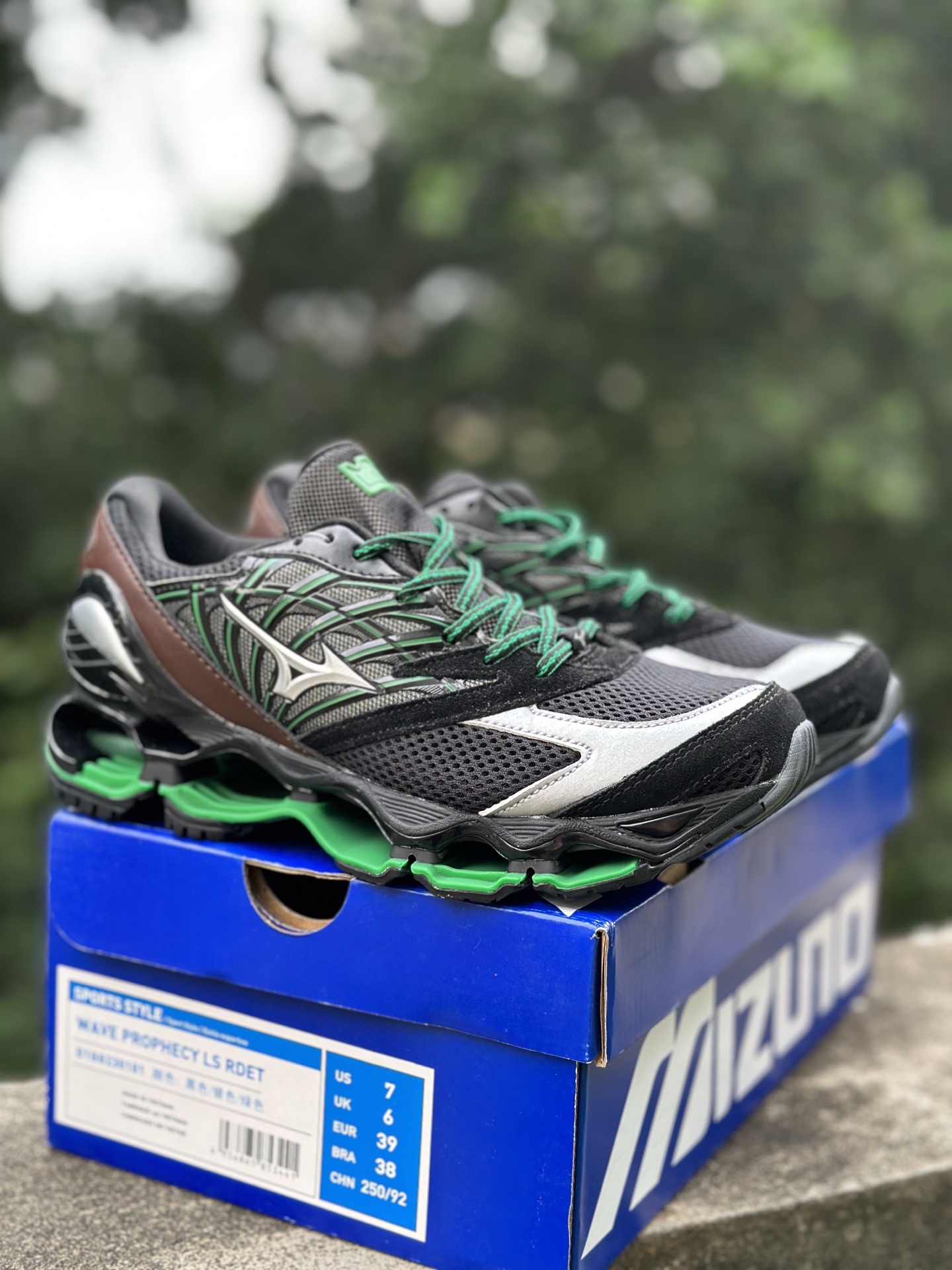 Mizuno 美津浓 Wave Prophecy LS 织物合成革 时尚百搭 防滑耐磨包裹性支撑 低帮 生活休闲鞋