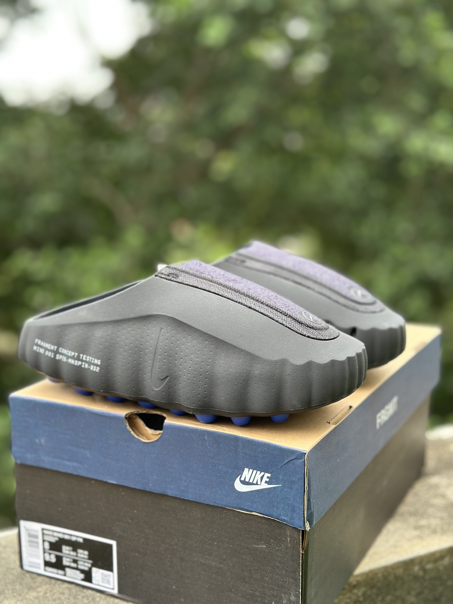 PKNike Mind 001 黑科技足底按摩舒适柔软包头拖鞋 黑色 IQ8502-001 PKNike Mind 001 黑科技足底按摩舒适柔软包头拖鞋 黑色 IQ8502-001