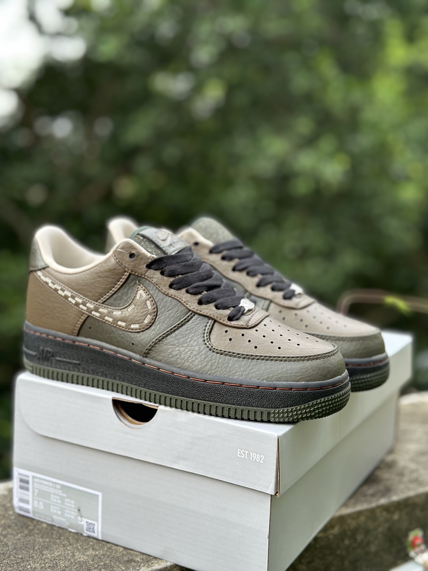 Nike Air Force 1 Low 空军一号低帮休闲运动板鞋 IQ1122-320 棕绿