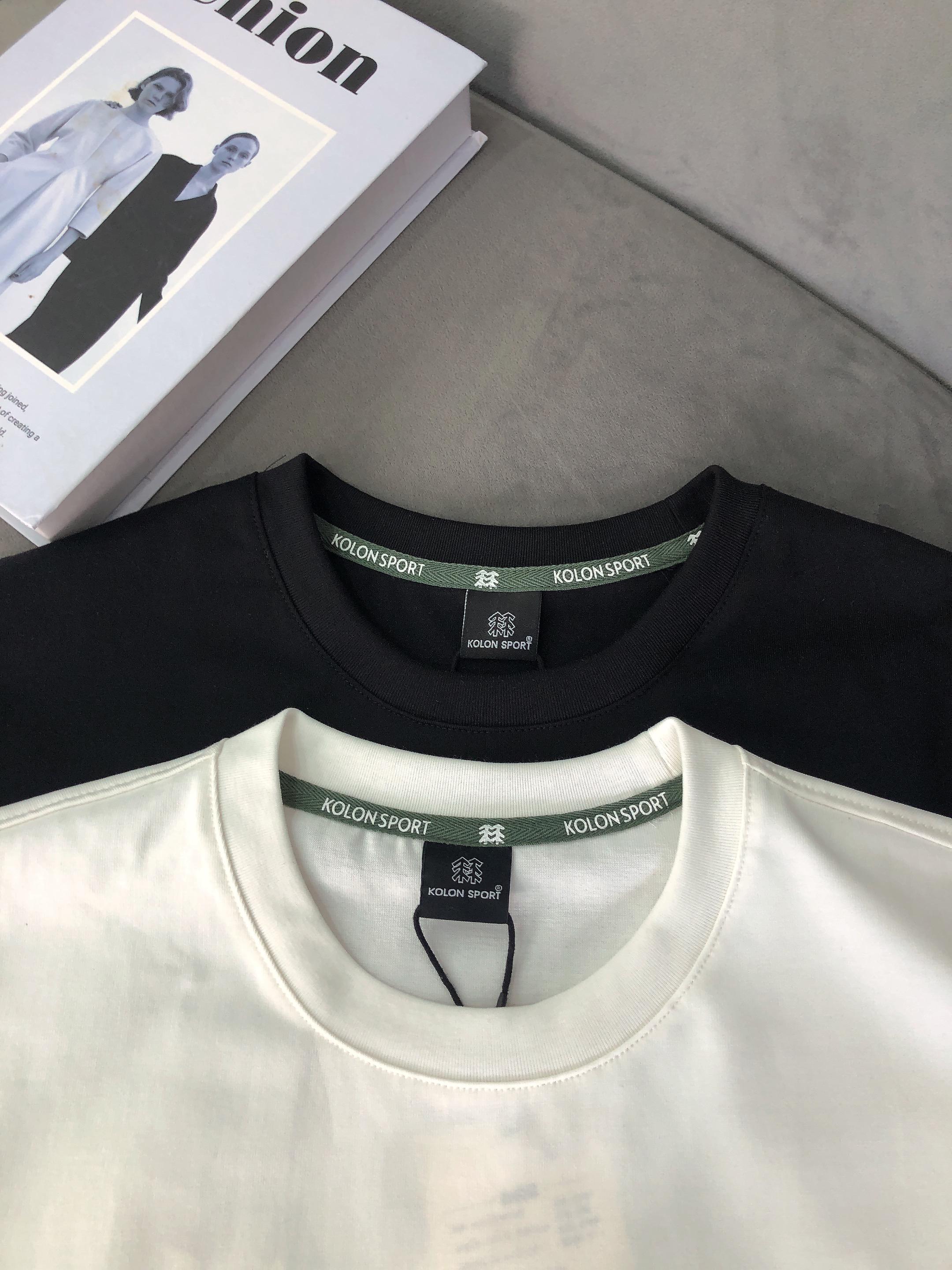 Camiseta Kolon Sport de Algodón con Diseño de Camping Evergreen para Hombre y Mujer 6 a1745539508085 2214