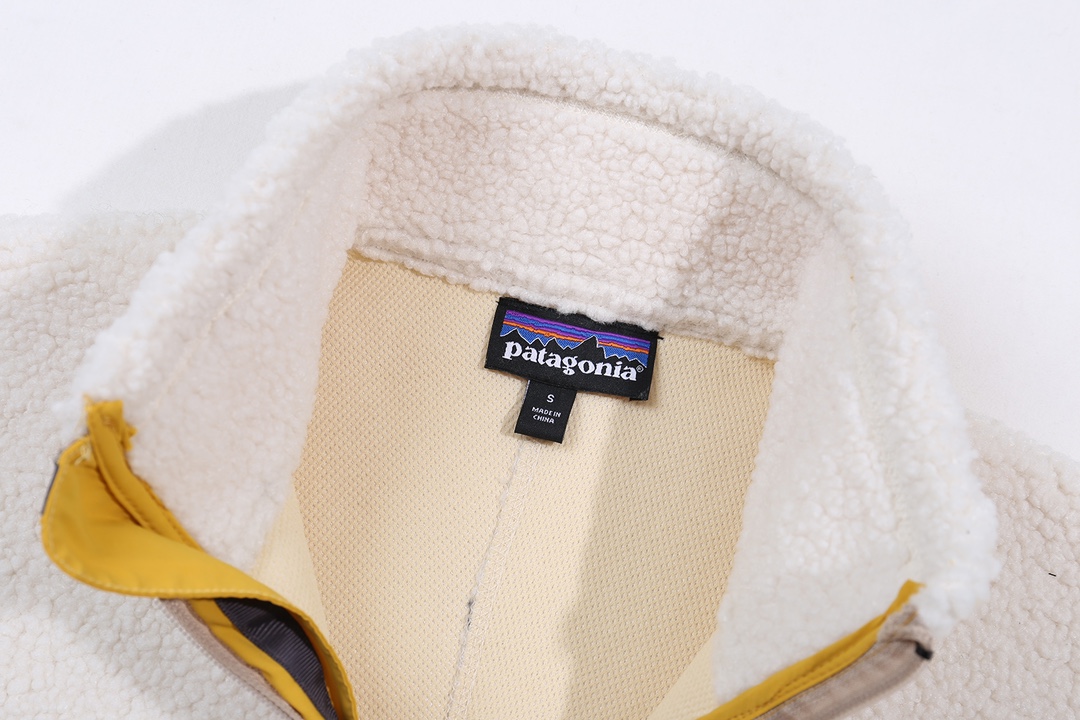XP C29 # Patagonia Collapse: High-density, Warm Wool Fabric, Yellow and White - 图片 9