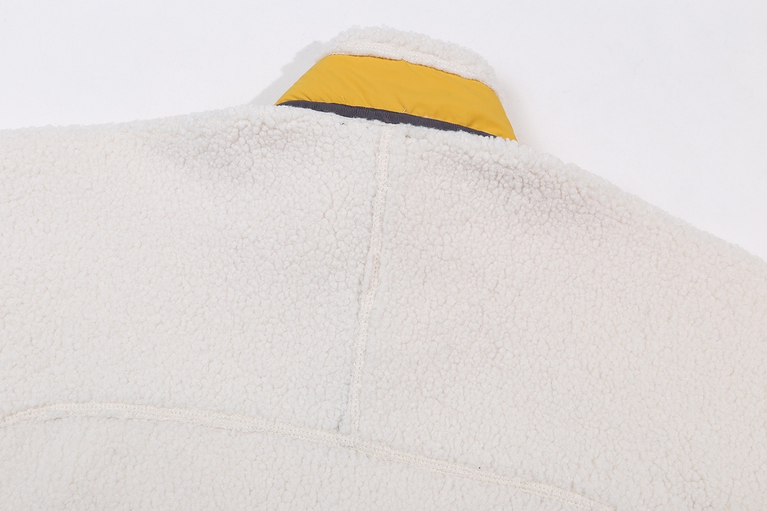 XP C29 # Patagonia Collapse: High-density, Warm Wool Fabric, Yellow and White - 图片 5