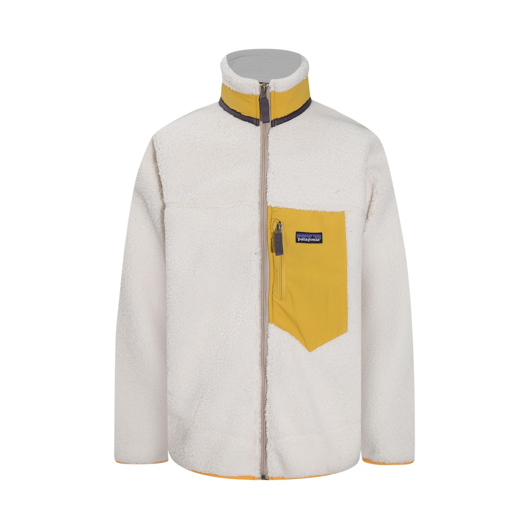 XP C29 # Patagonia Collapse: High-density, Warm Wool Fabric, Yellow and White